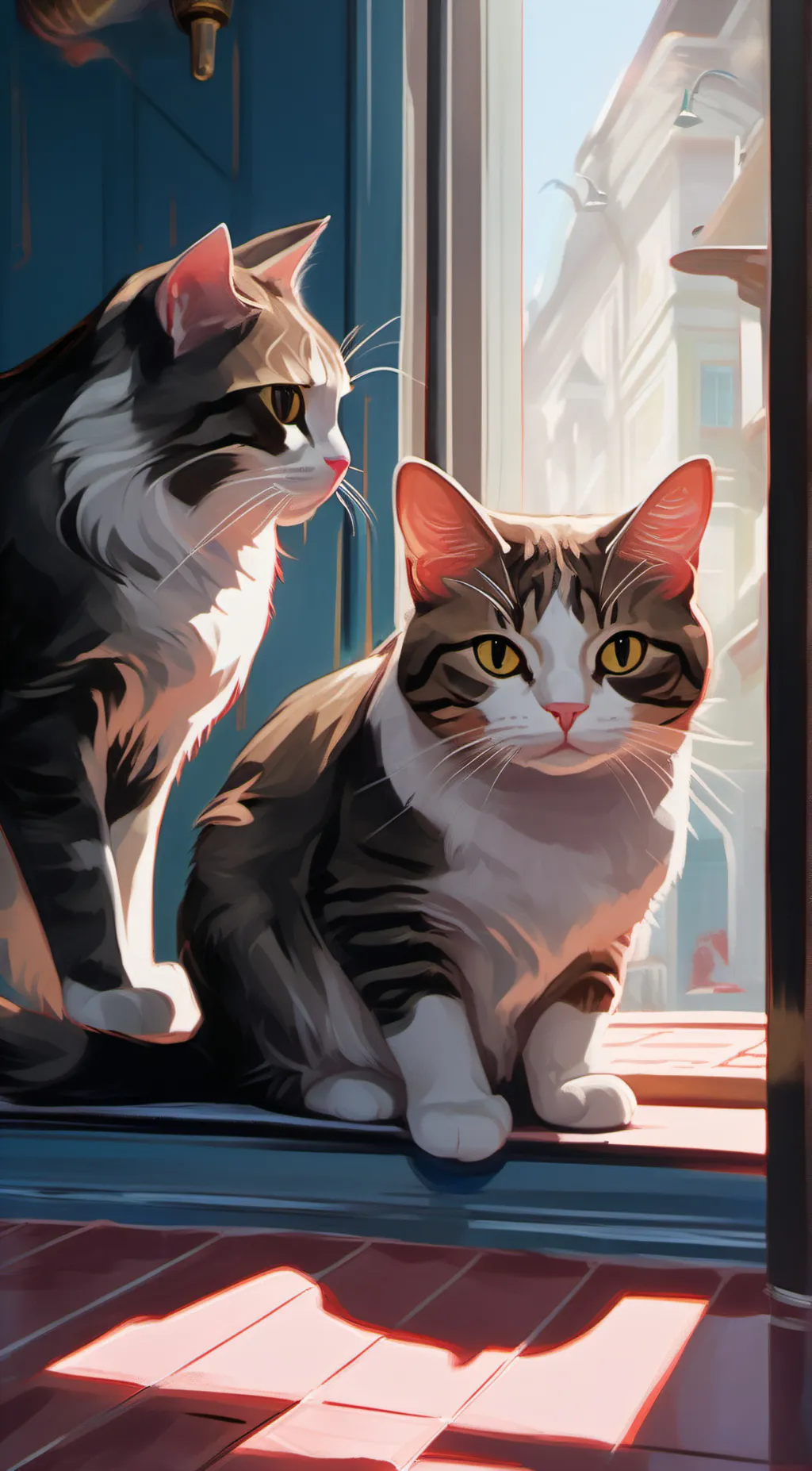 ai character: niko and miko background