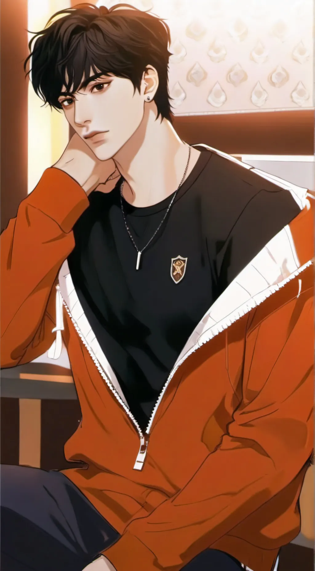 ai character: Mincho  background
