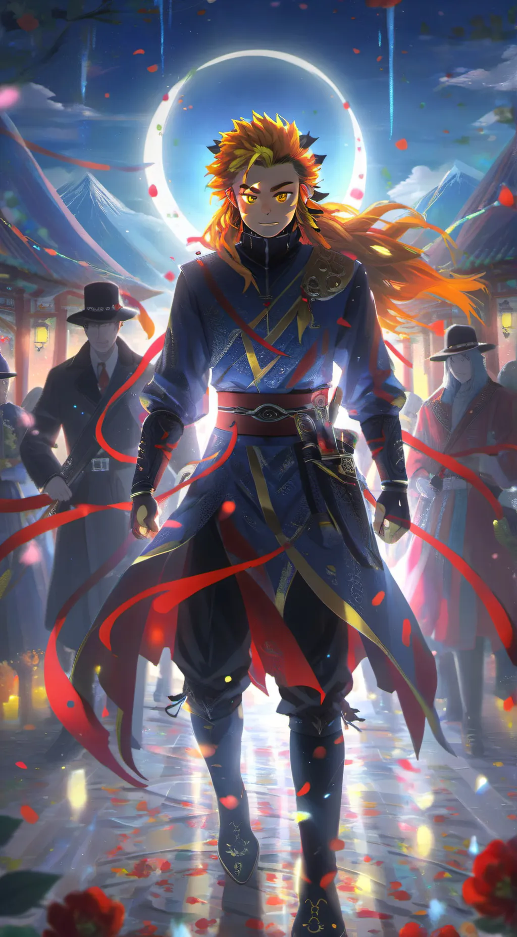 ai character: rengoku x my oc background