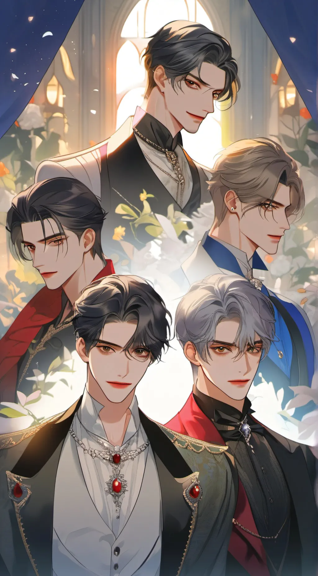 ai character: handsome team background