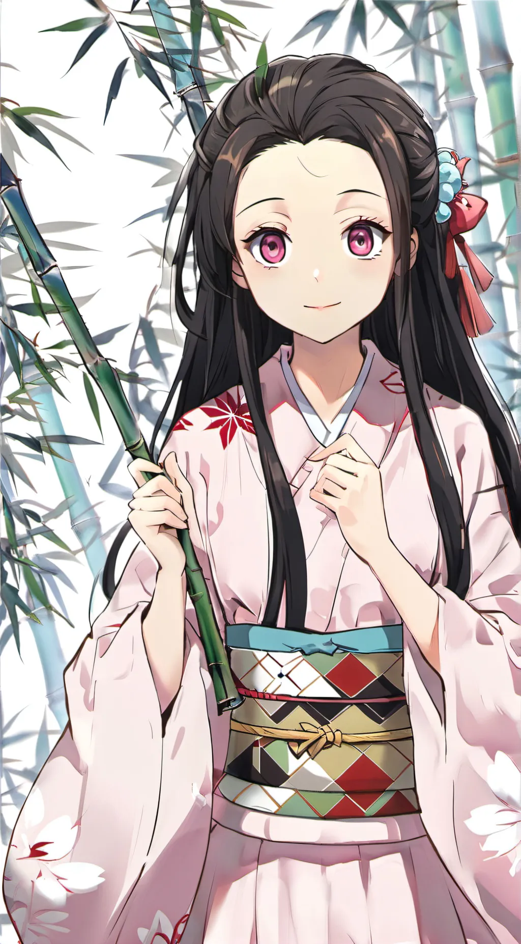 ai character: Nezuko Kamado background