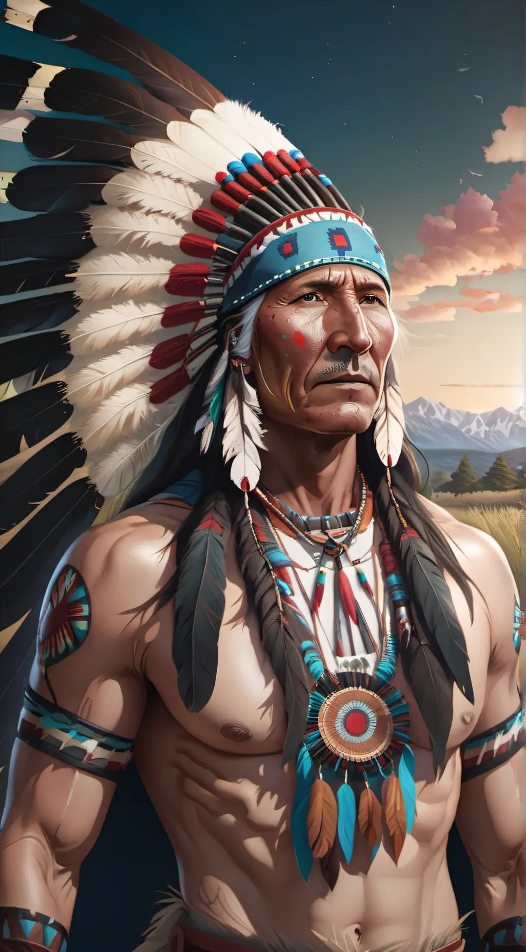 ai character: Cheif Bronson background