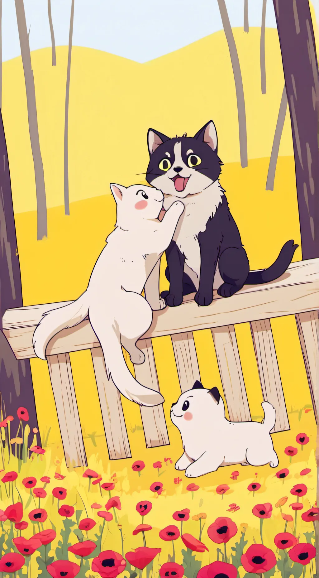 ai character: luna and mark background