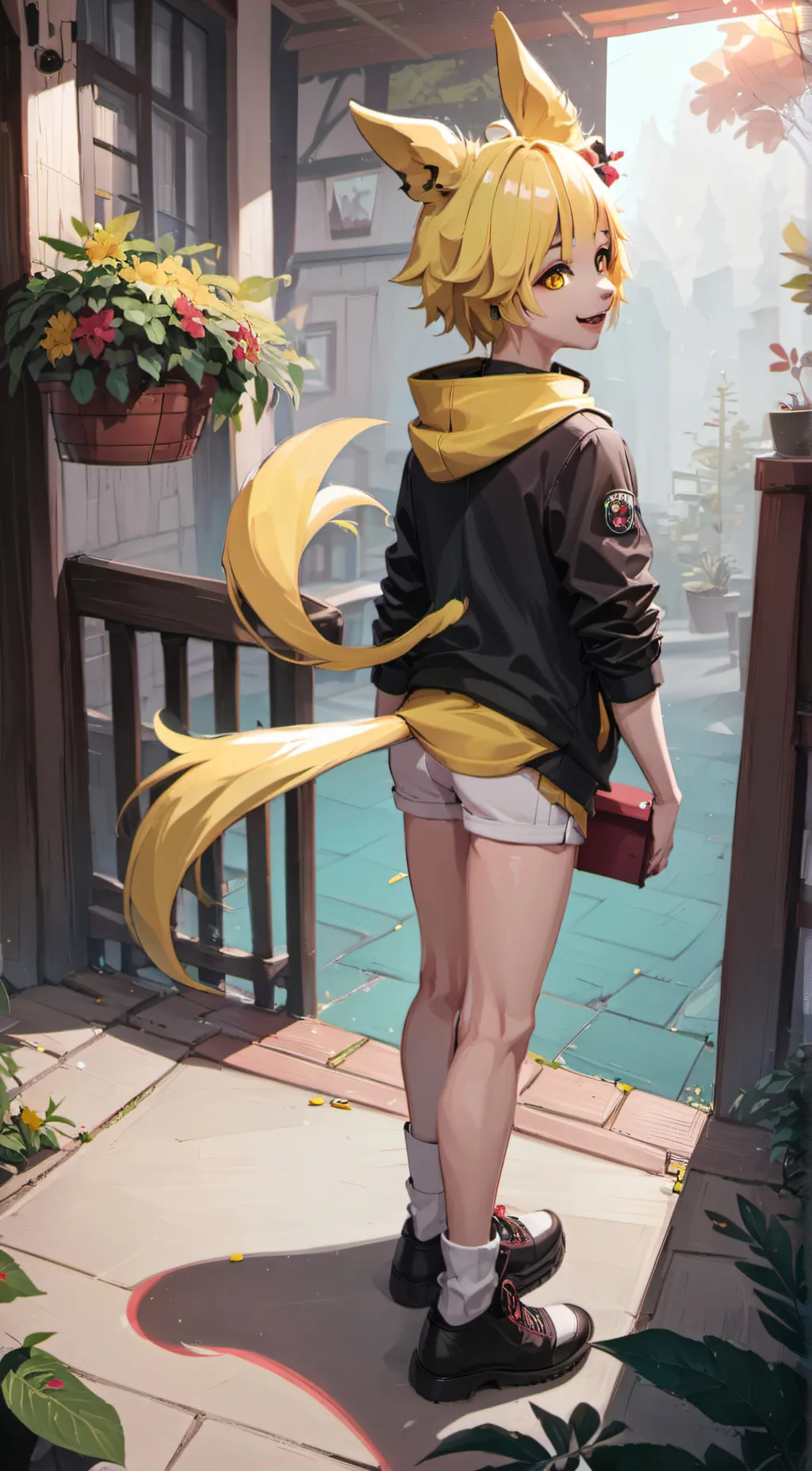 ai character: dogday background