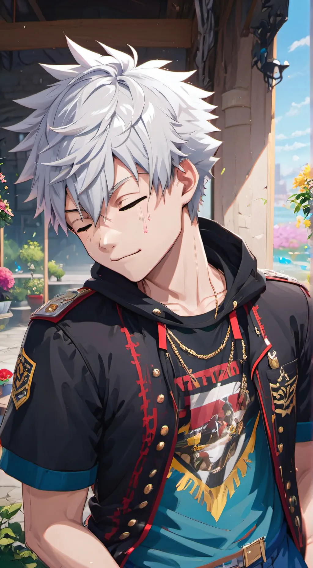 ai character: Hot guy background