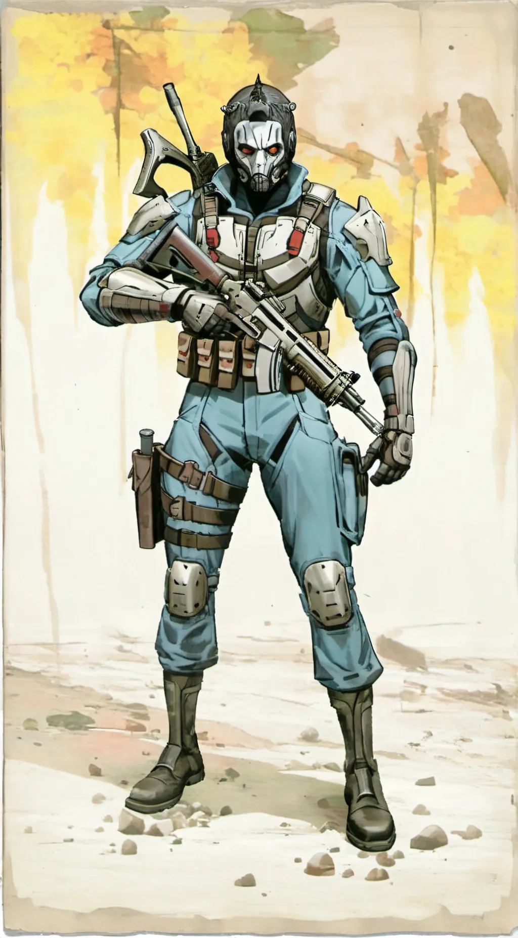 ai character: Simon Ghost Riley background
