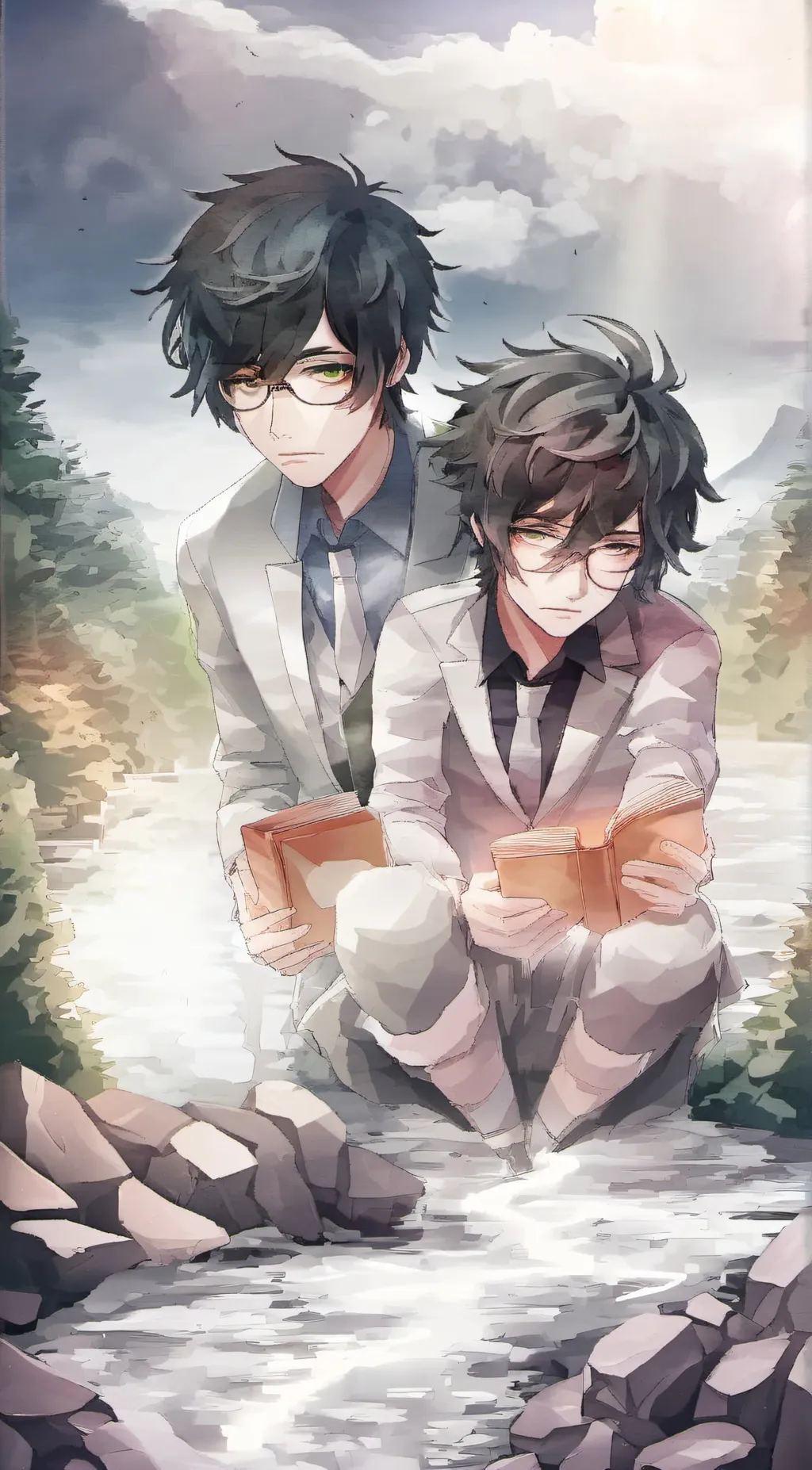 ai character: Alex&mark background