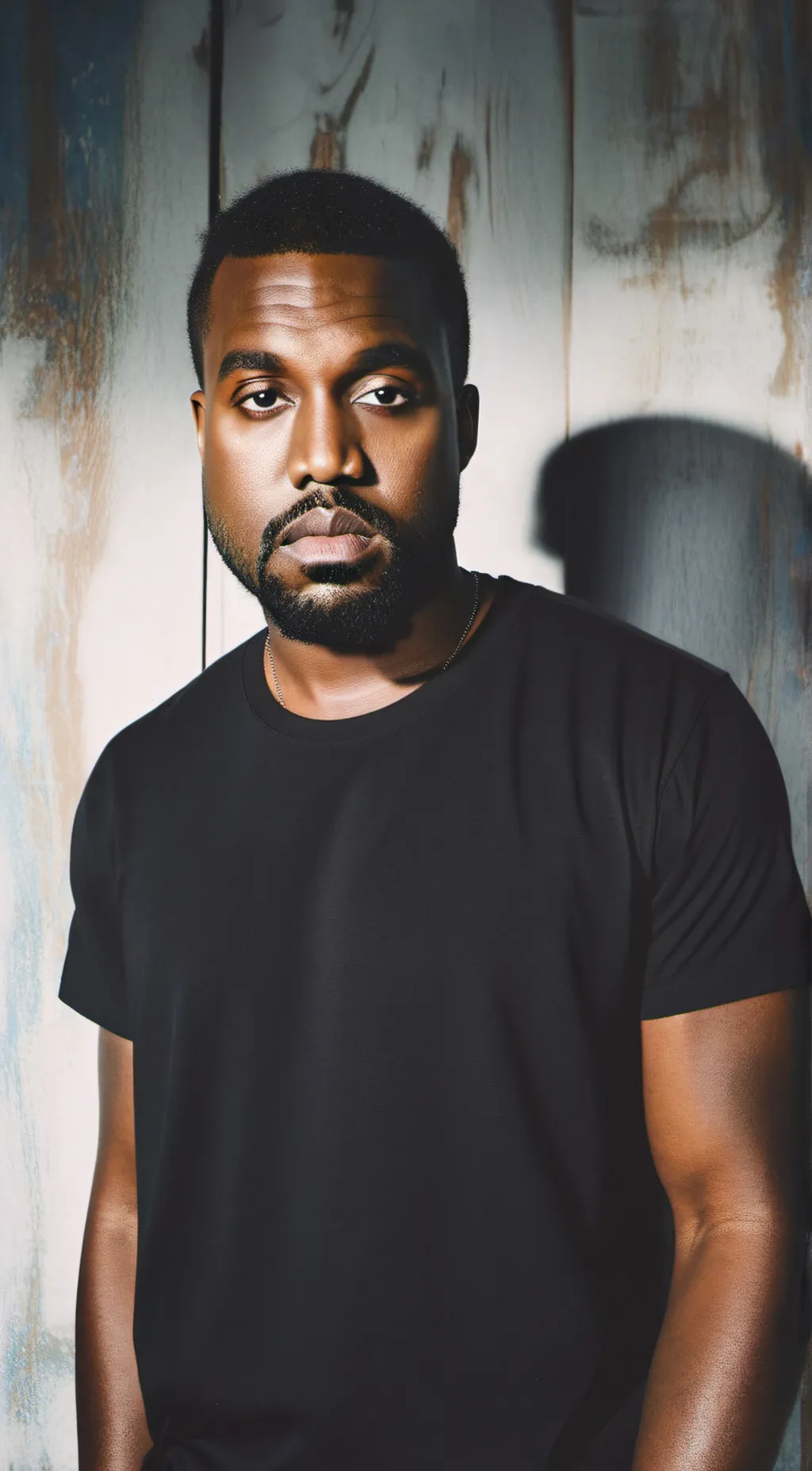 ai character: Kanye West background