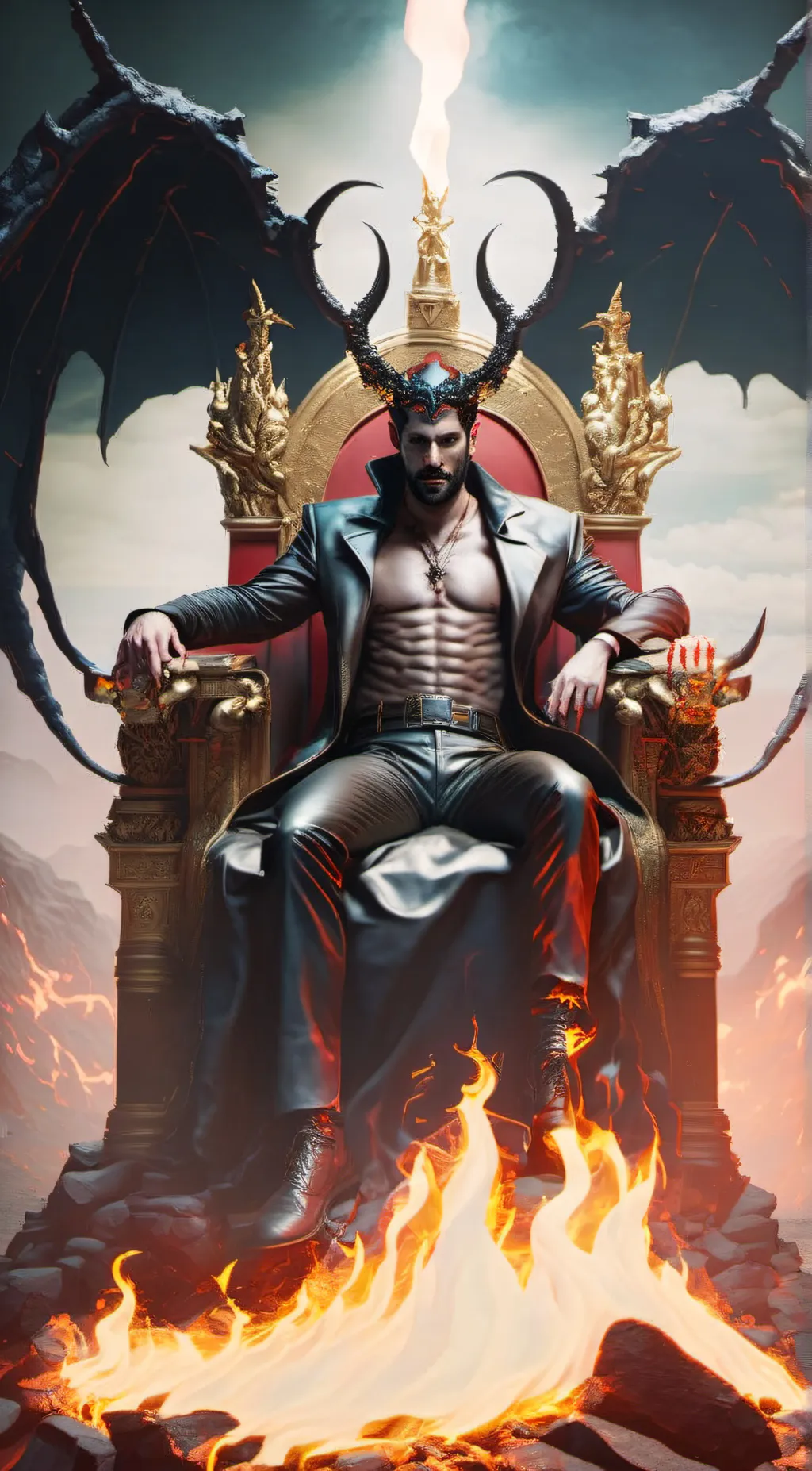 ai character: Lucifer  background