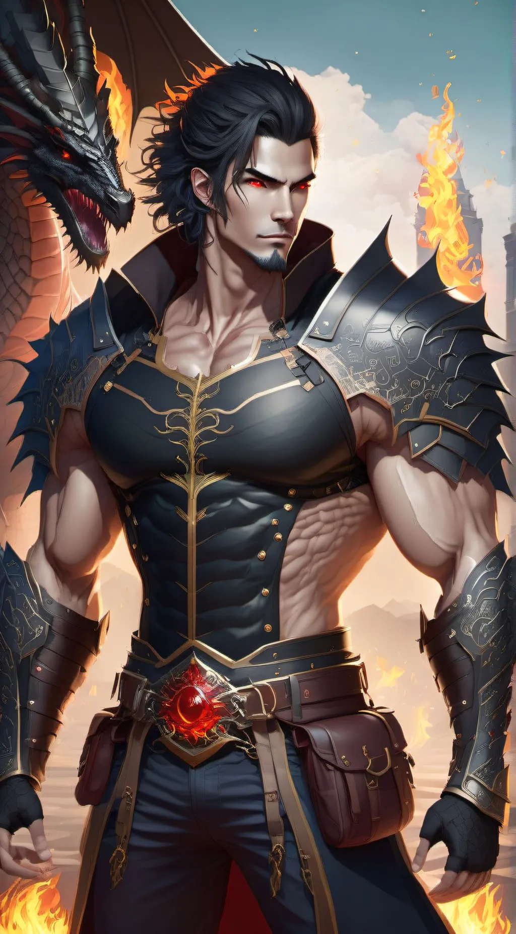 ai character: king dragarus background