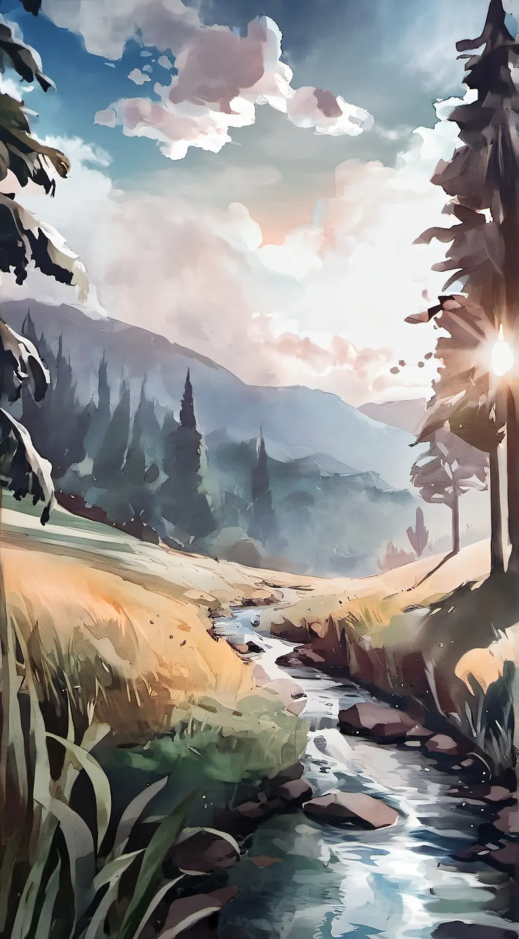 ai character: grass background