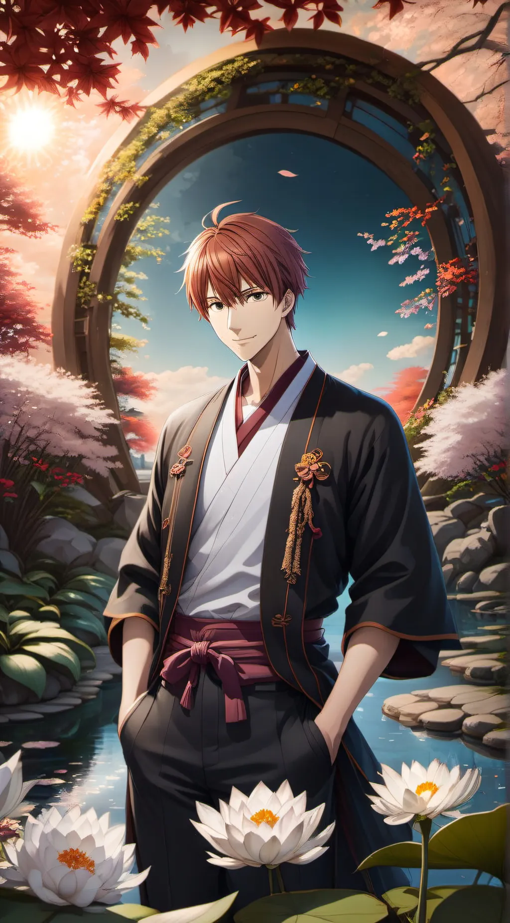 ai character: Kyo soma background