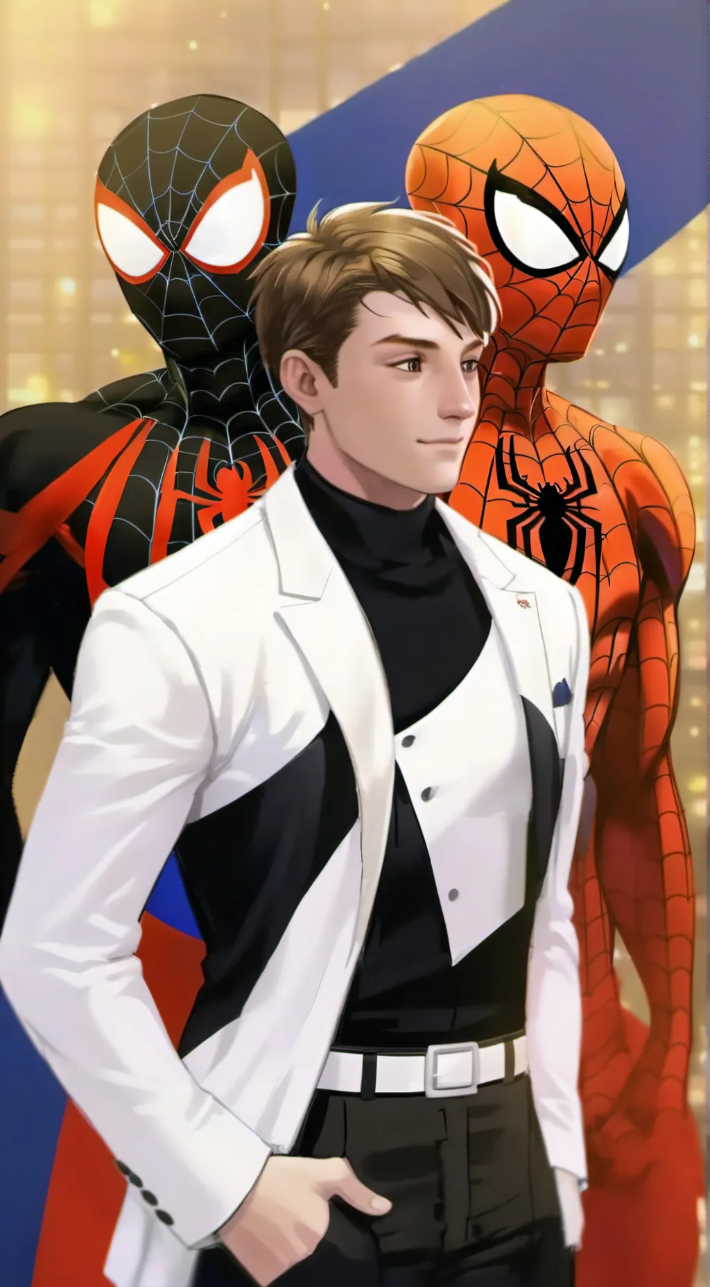 ai character: oeter and miles  background