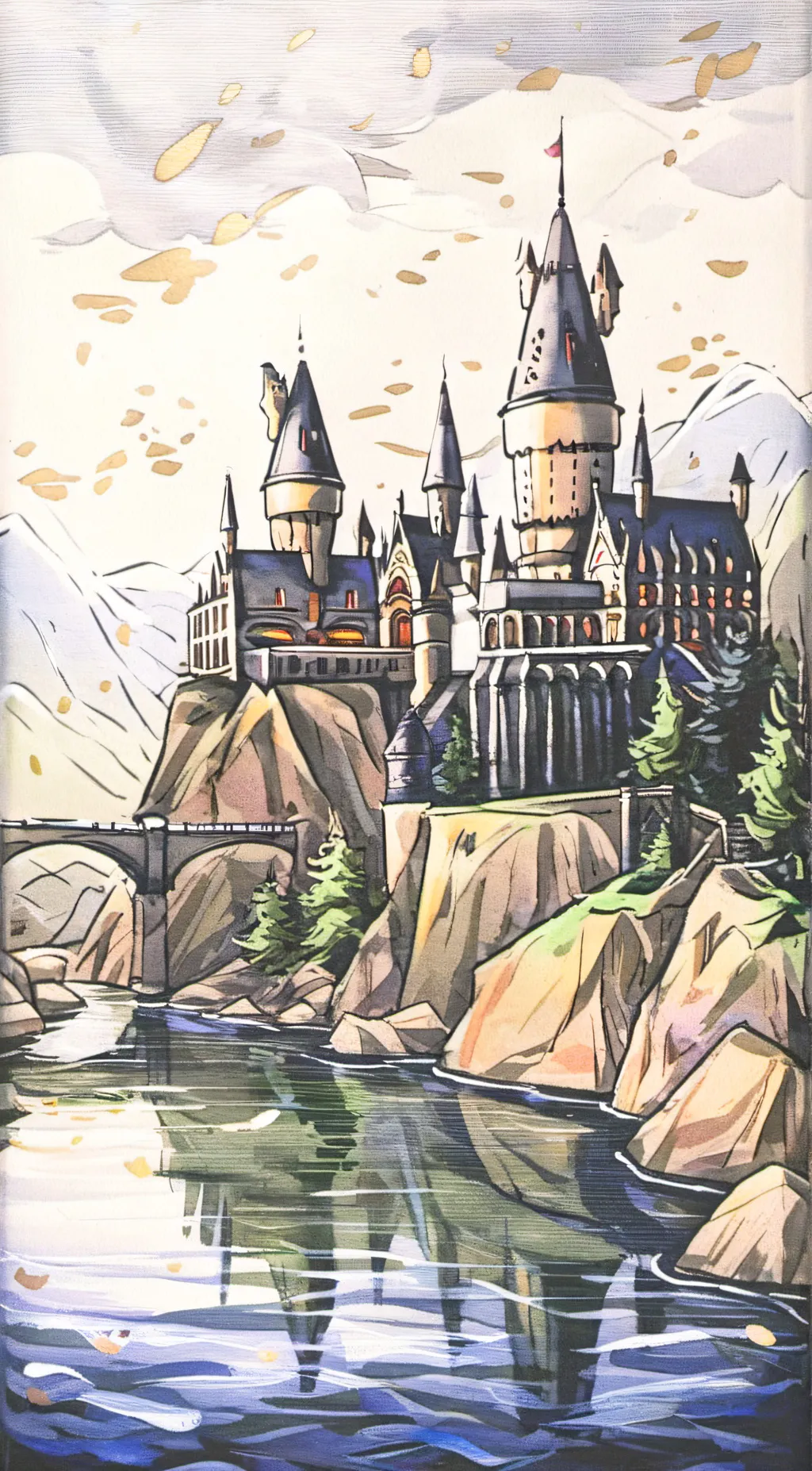 ai character: Hogwarts background