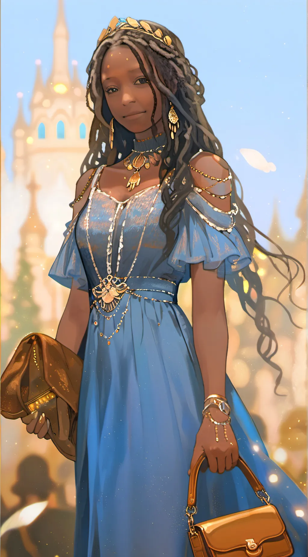 ai character: Angel  background