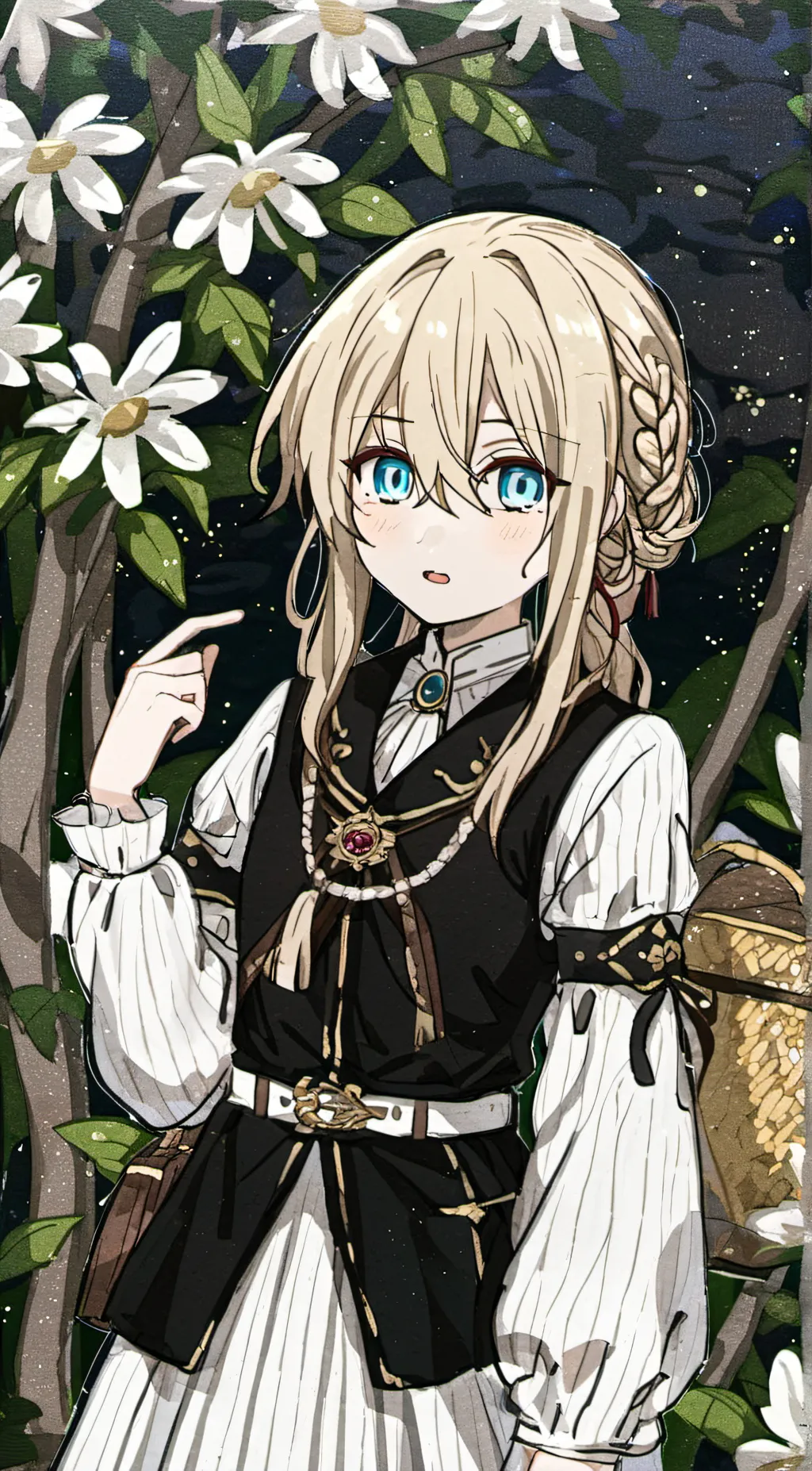 ai character: Crystal background