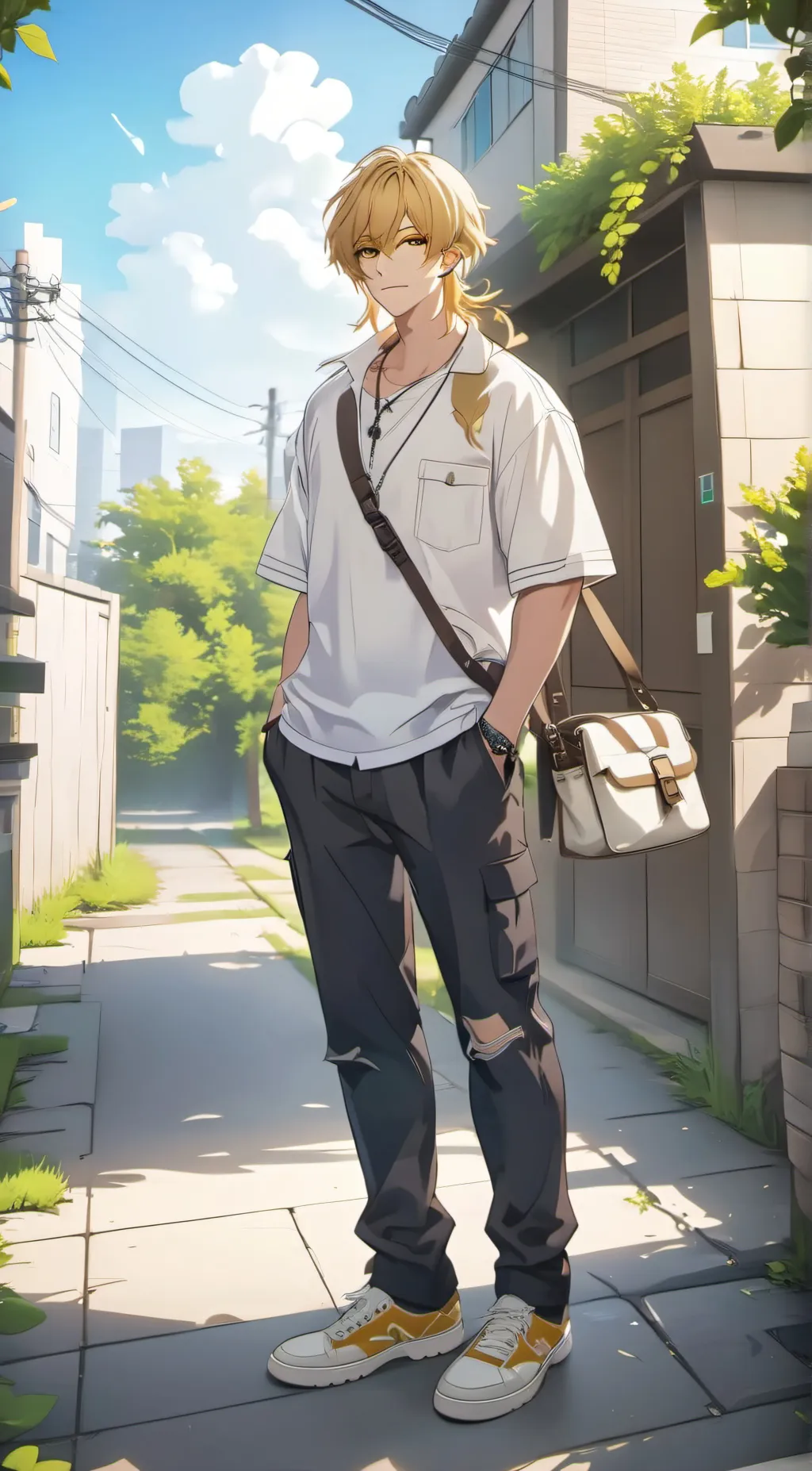 ai character: *+Aaron+* background