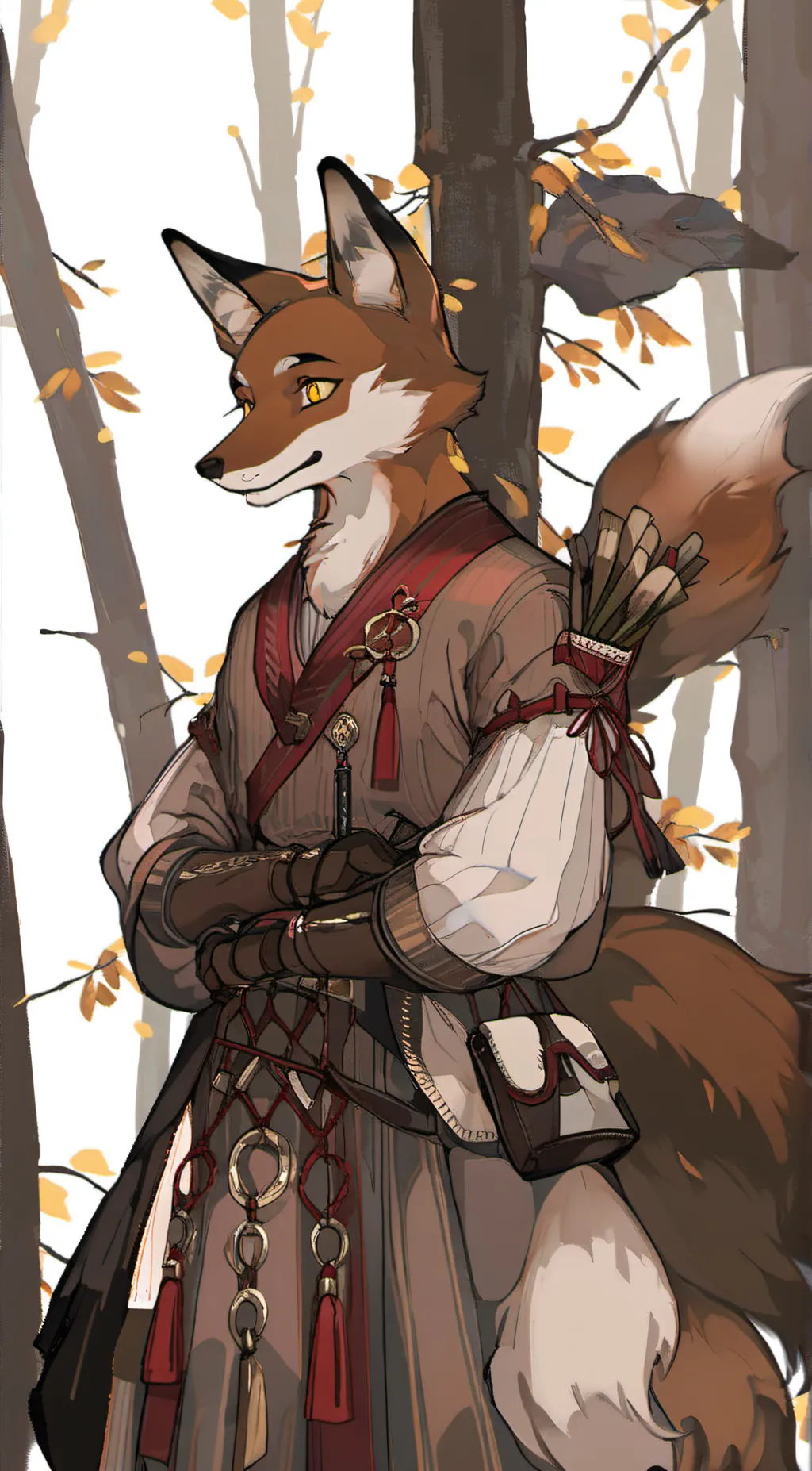 ai character: foxy background