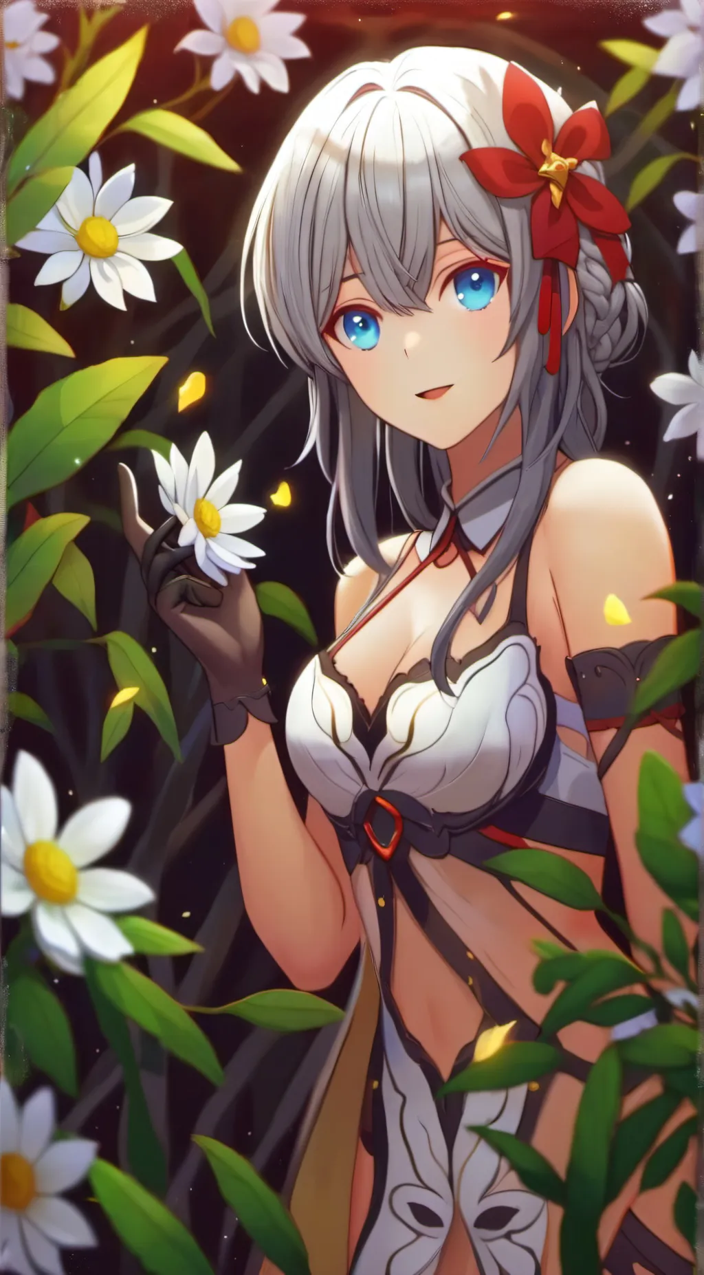 ai character: sexy woman background