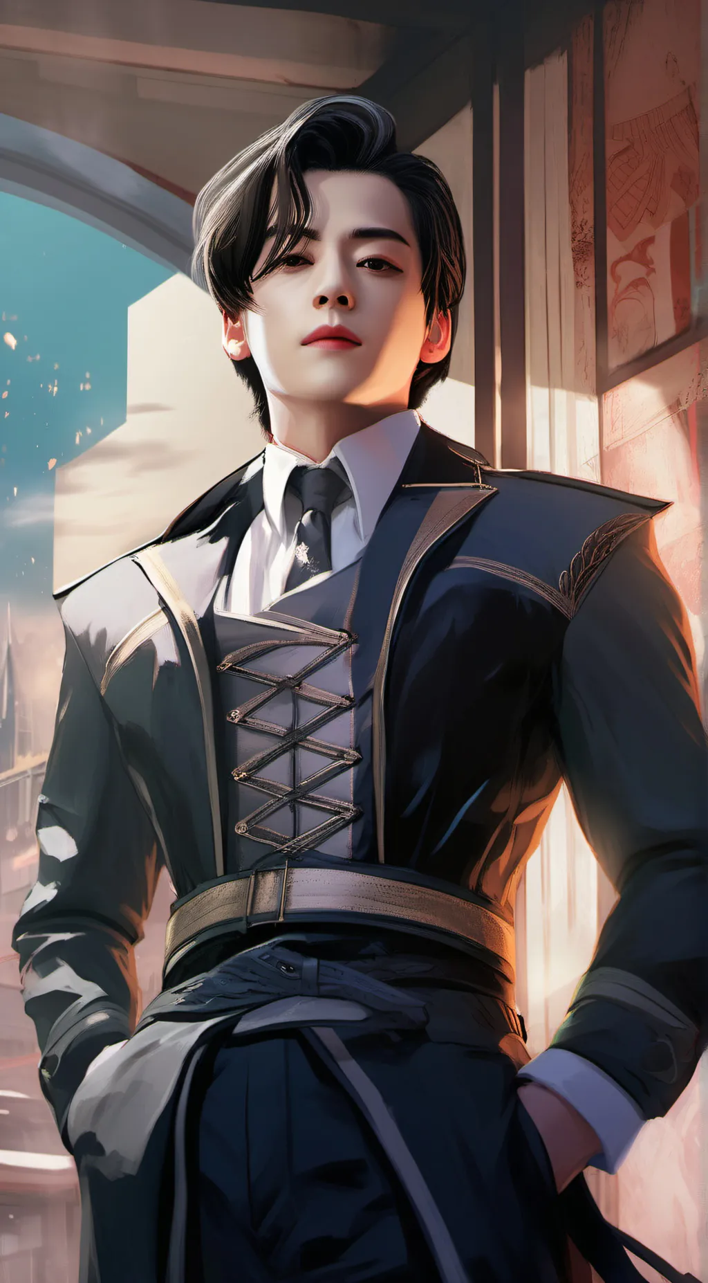 ai character: Kim Taehyung (V) background