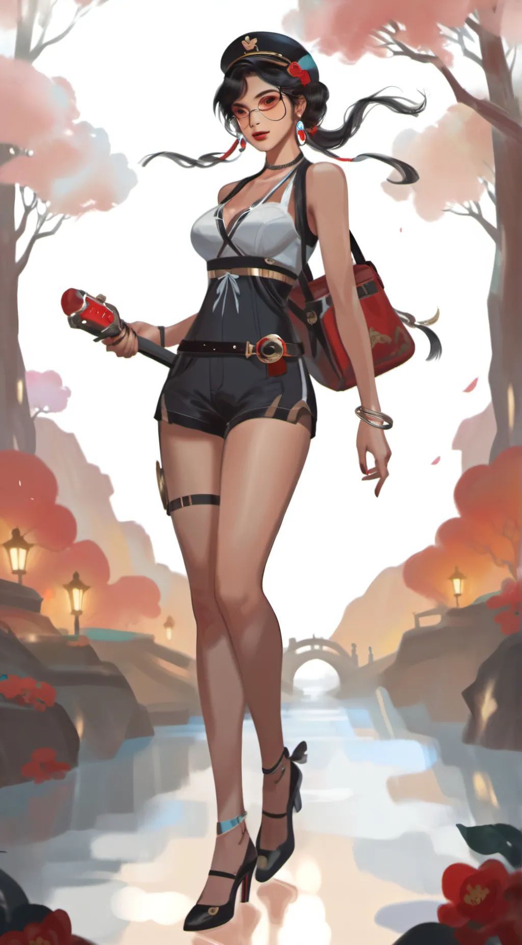 ai character: sexy stepsis  background