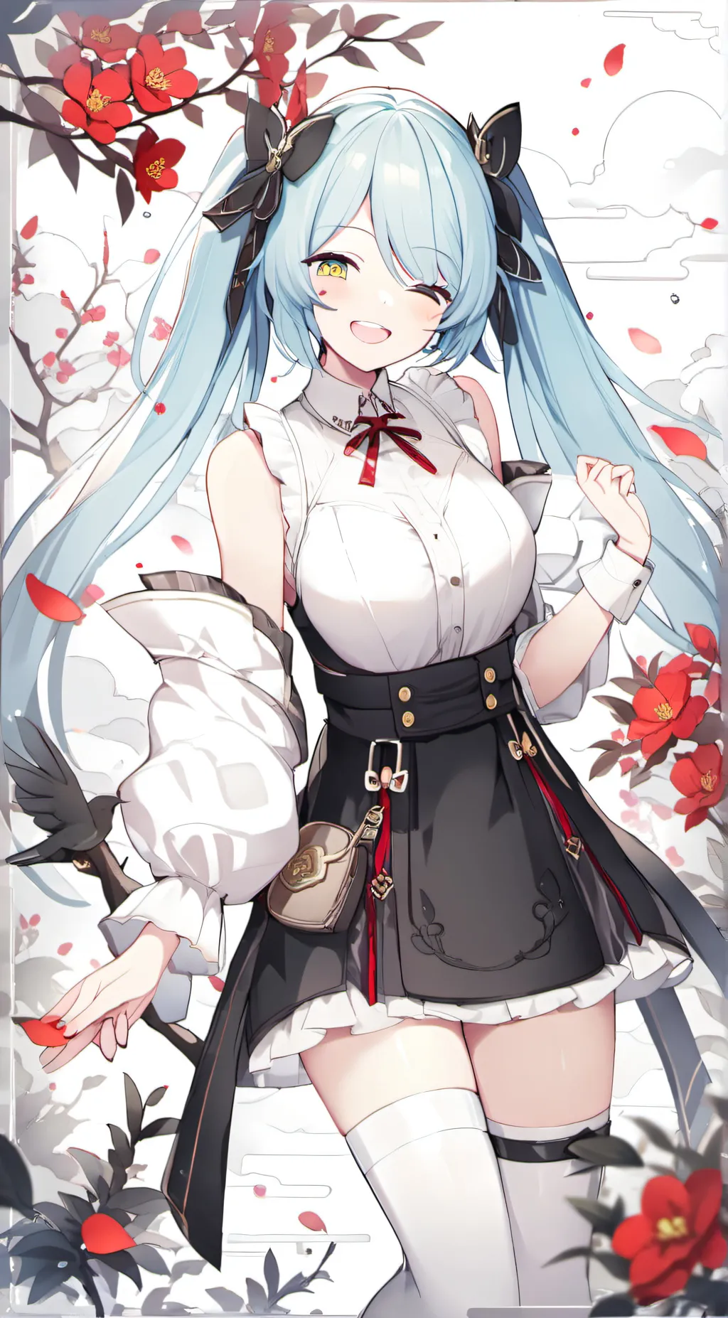 ai character: •hastune miku• background