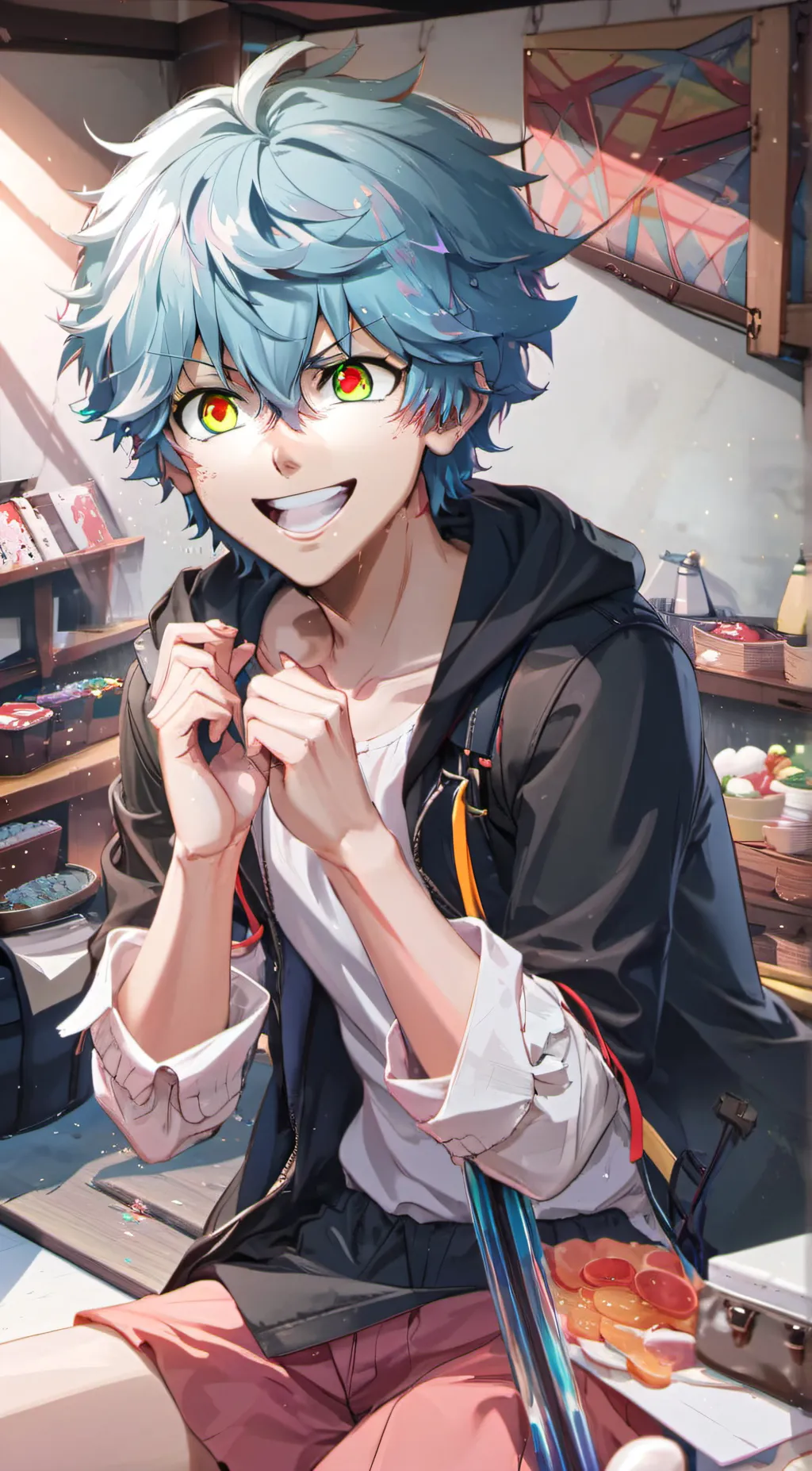 ai character: Angry background