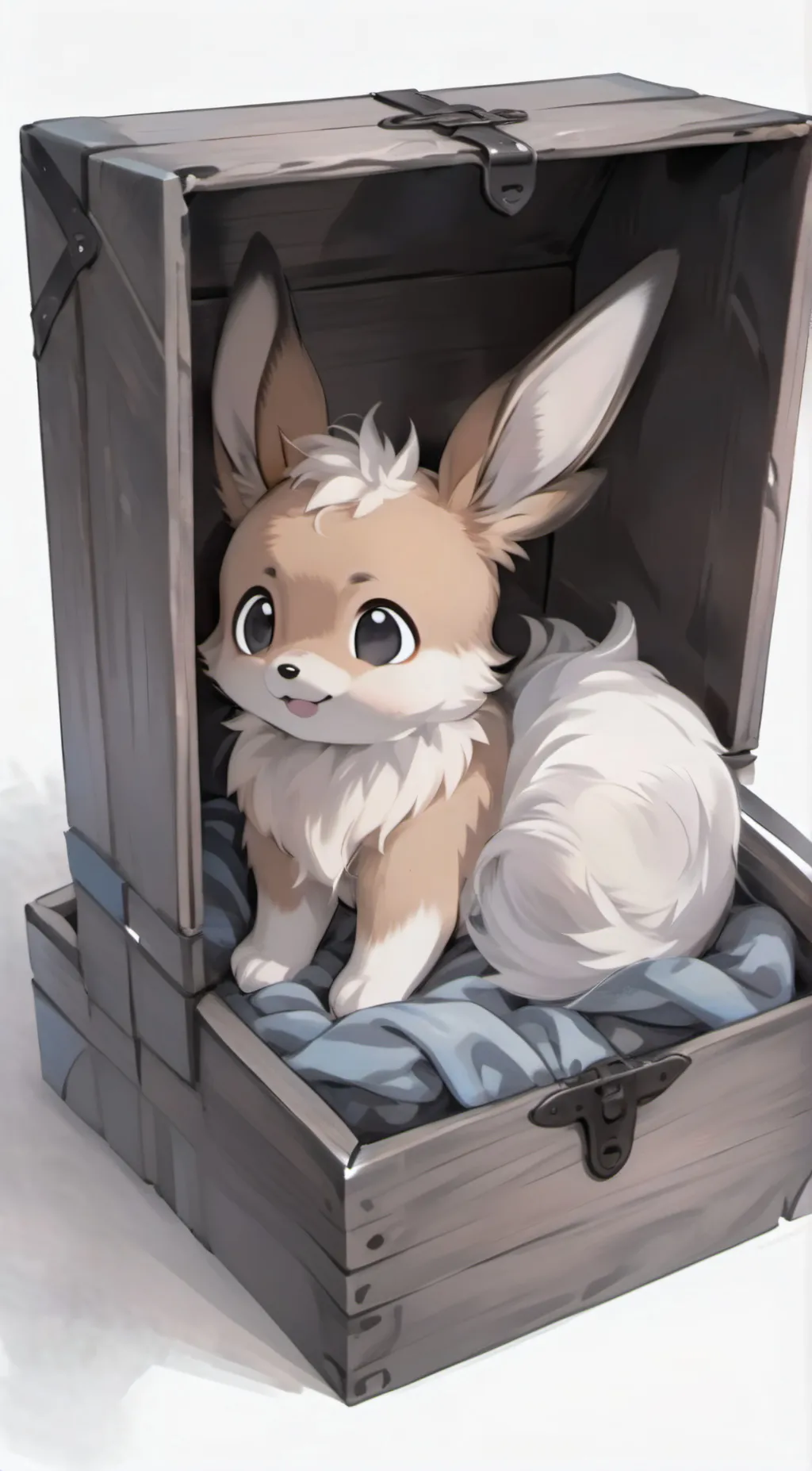 ai character: lonely Eevee background