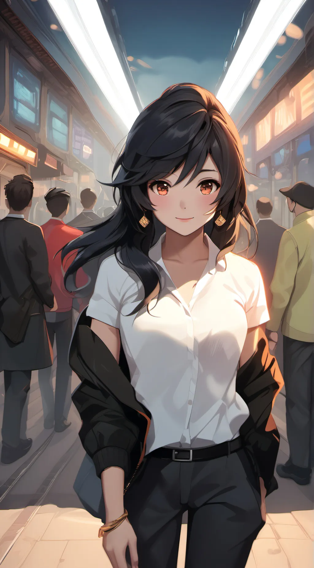 ai character: konichio condor background