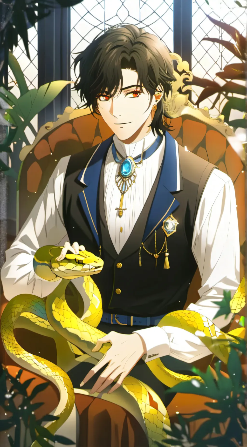 ai character: Lucifer  background