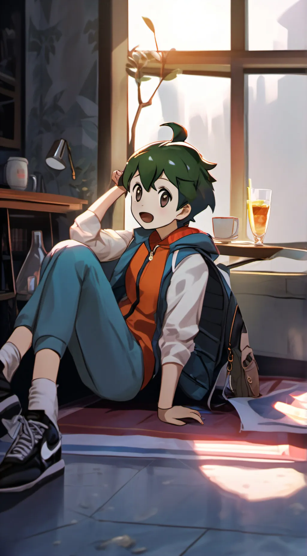 ai character: deku background