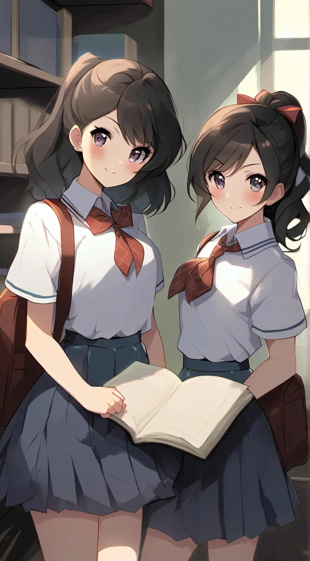 ai character: All girl school background