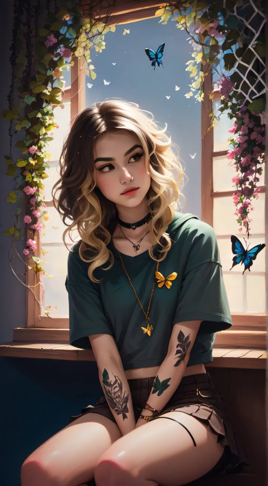 ai character: Dakoda Queen  background