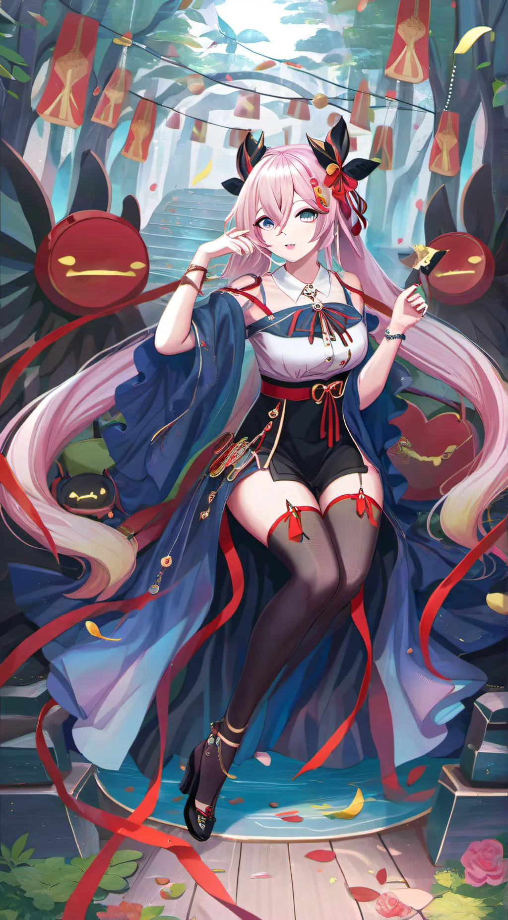 ai character: Melany  background
