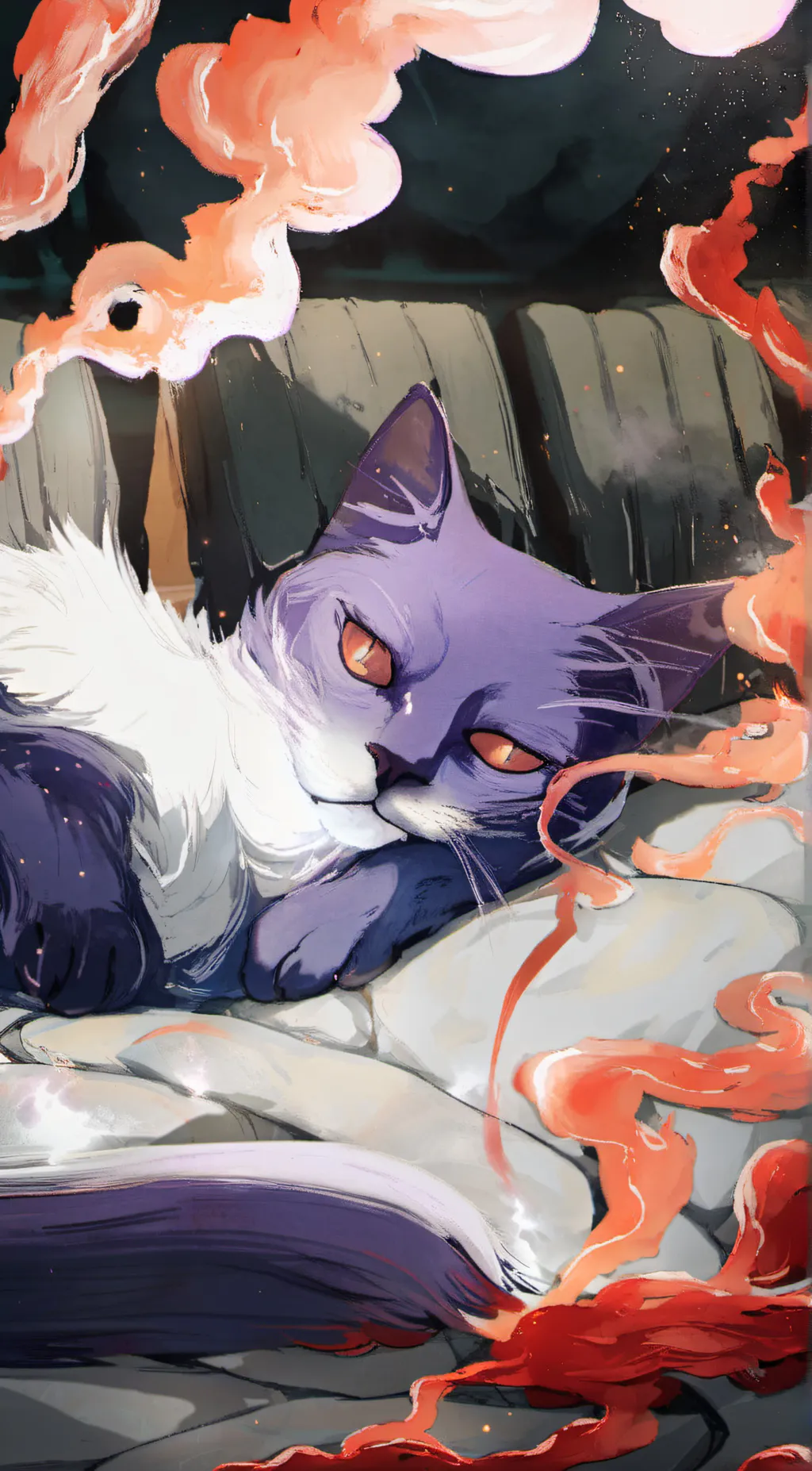 ai character: CatNap  background