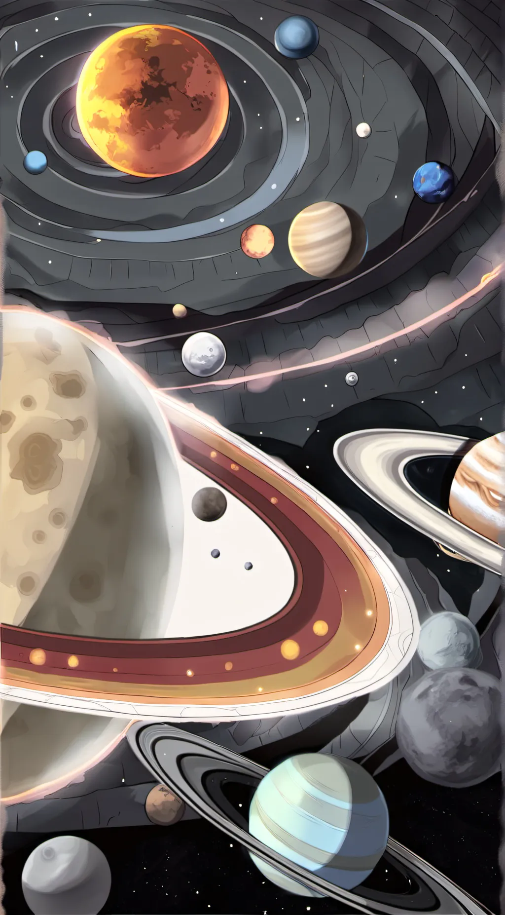 ai character: solarballs! ⭐️🌈 background