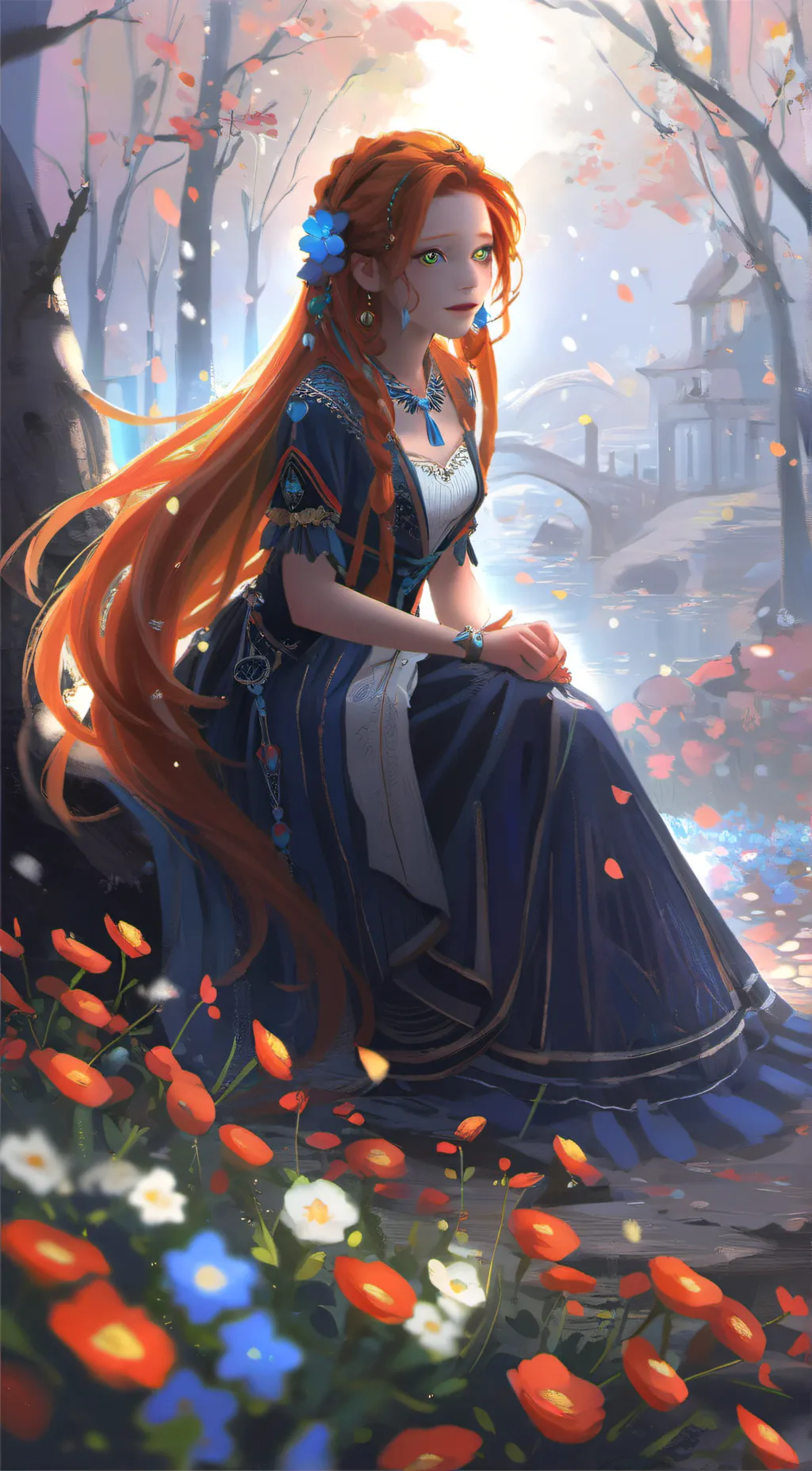 ai character: Hazel-Grace background