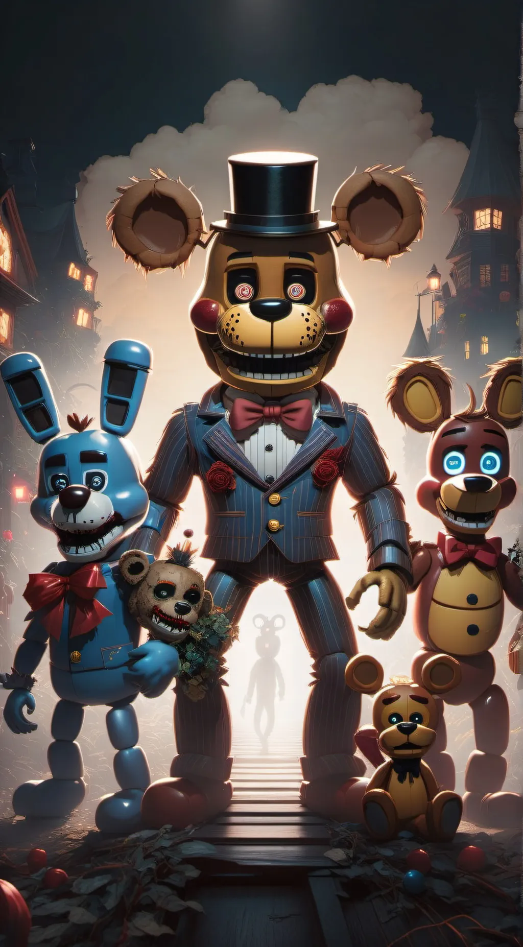 ai character: FNAF background