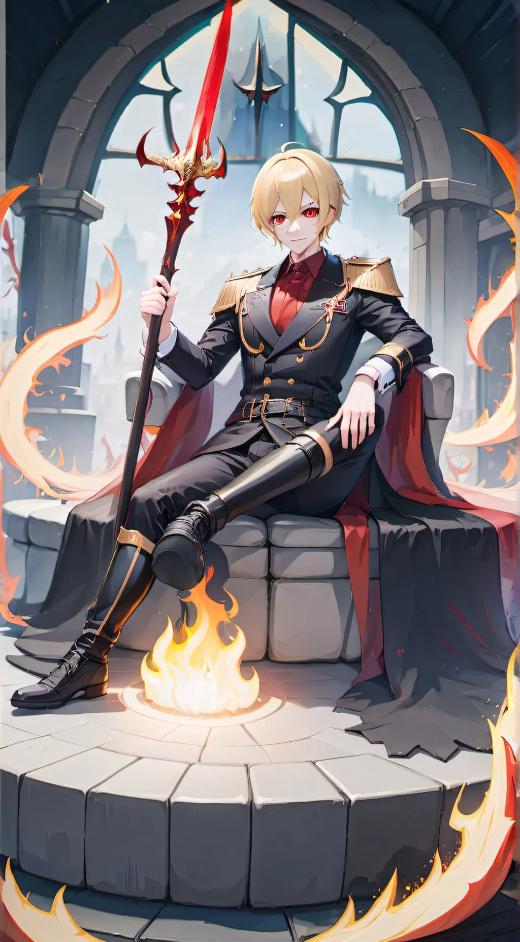 ai character: Lucifer background