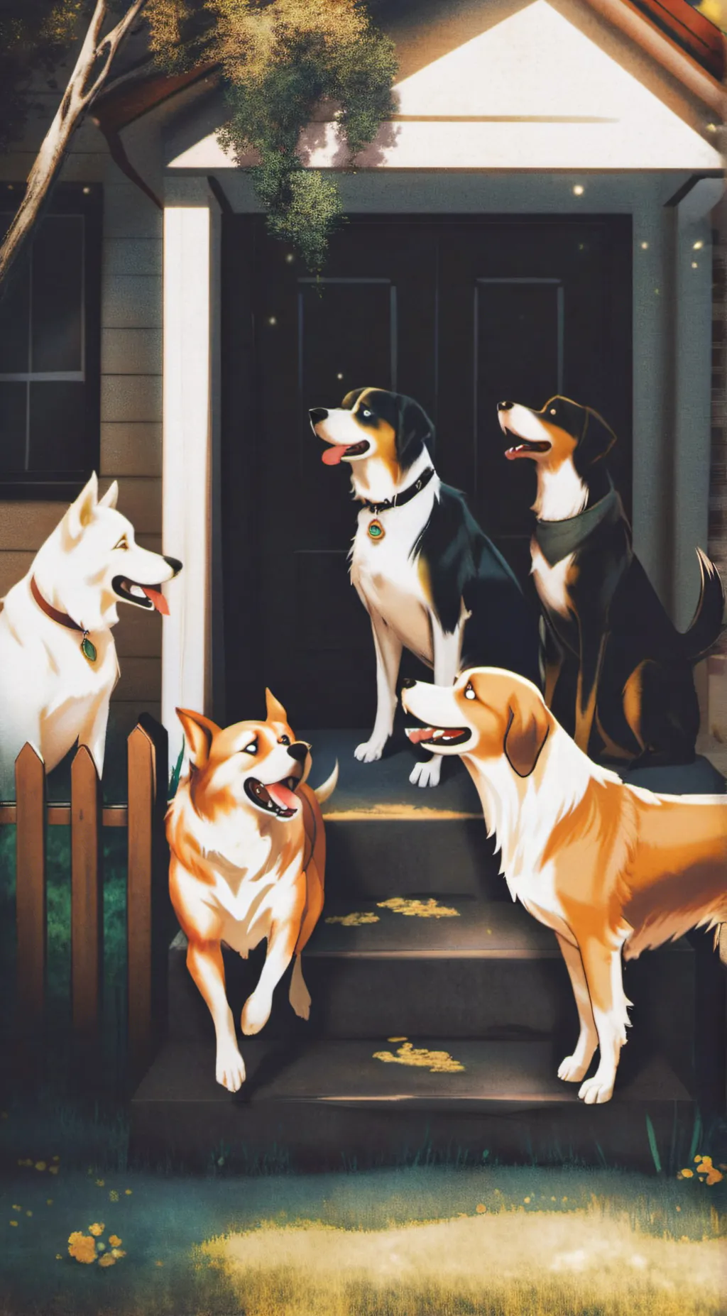 ai character: Barkin Ass Dogs background