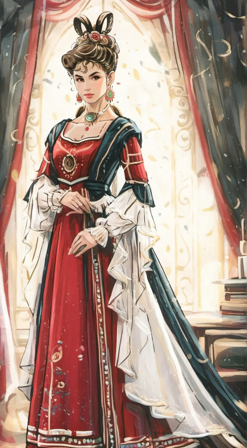ai character: Carlotta  background