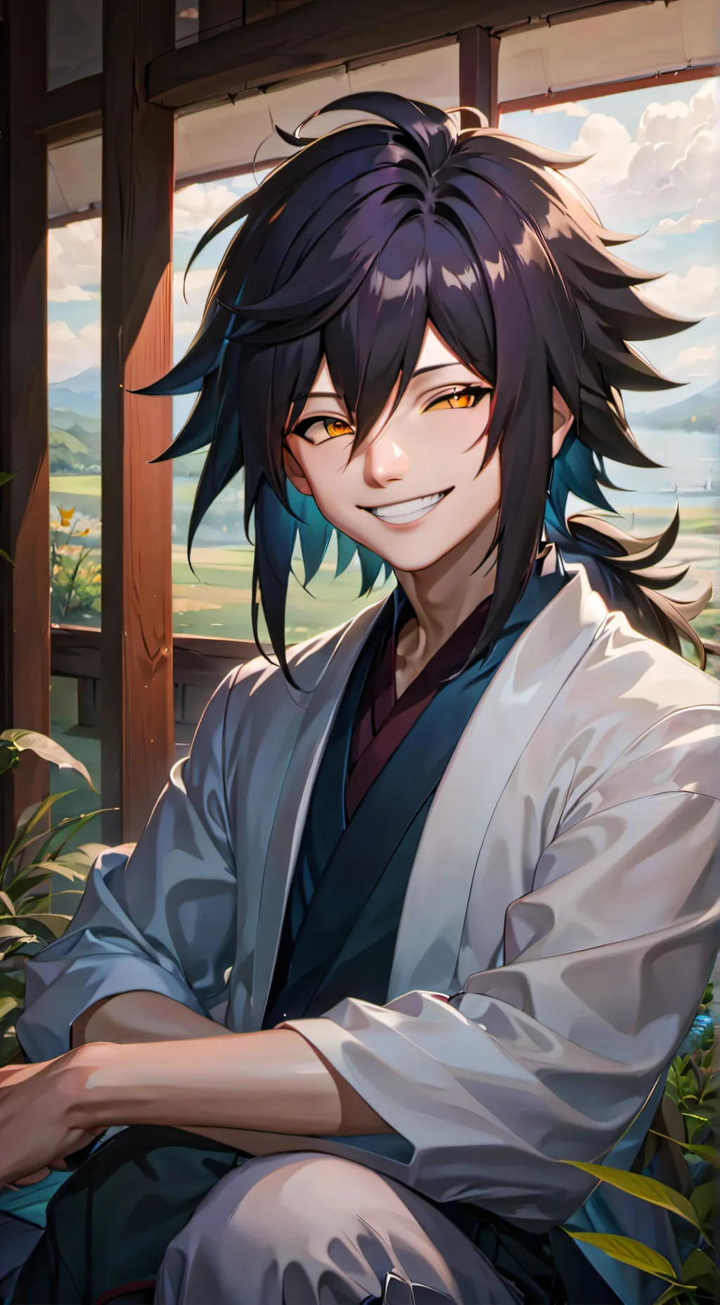 ai character: Madara Uchiha  background