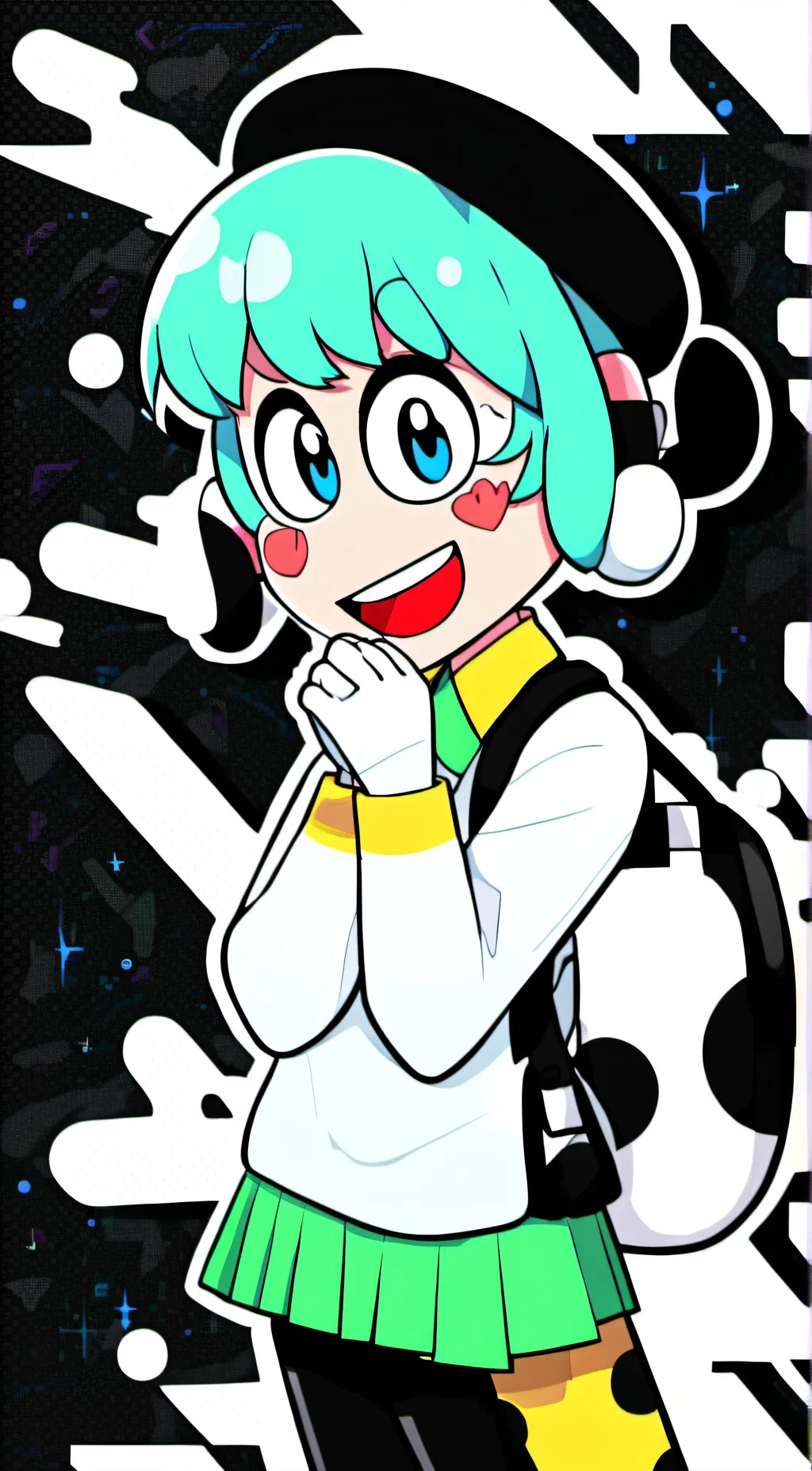 ai character: crafty corn  background
