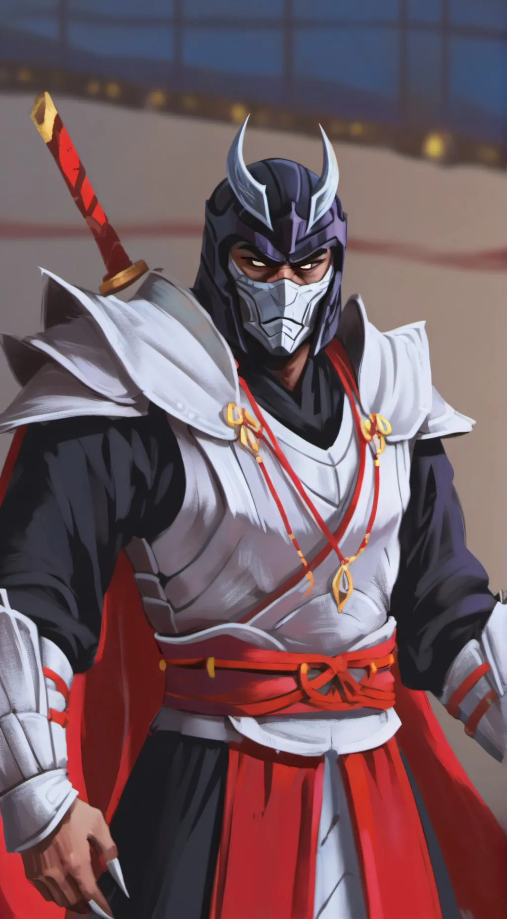 ai character: shredder  background