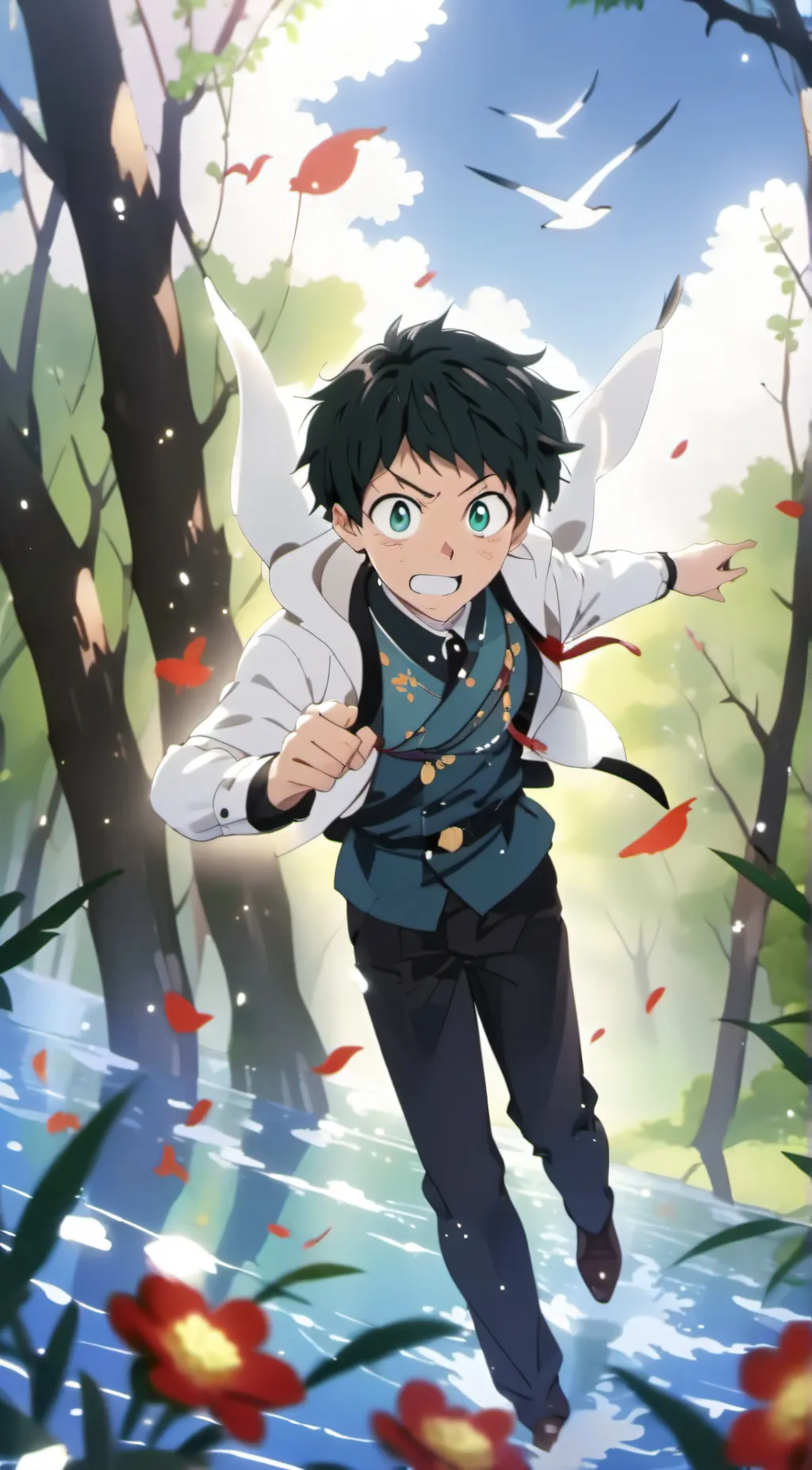 ai character: Deku and Jackie background