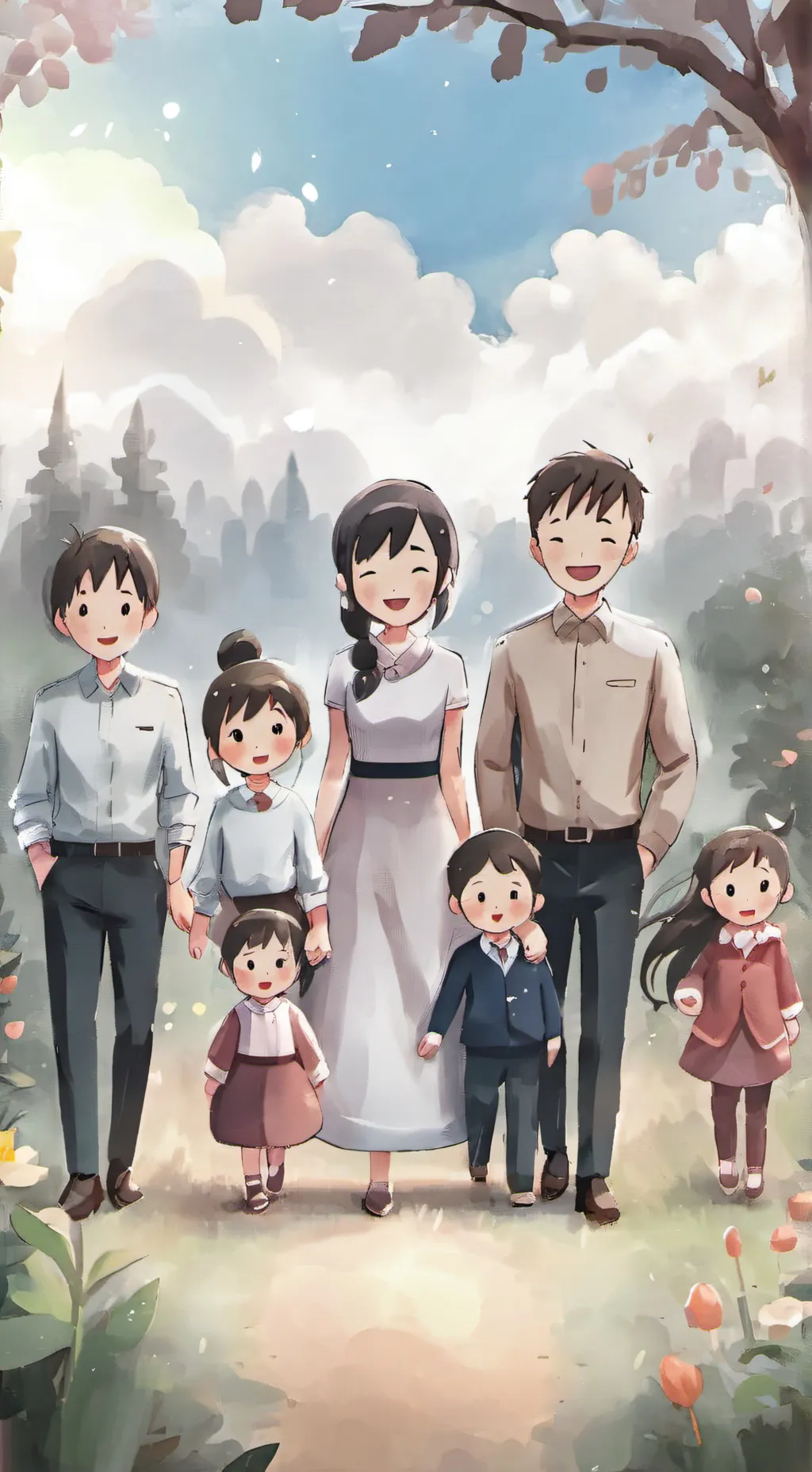 ai character: Your Family! background