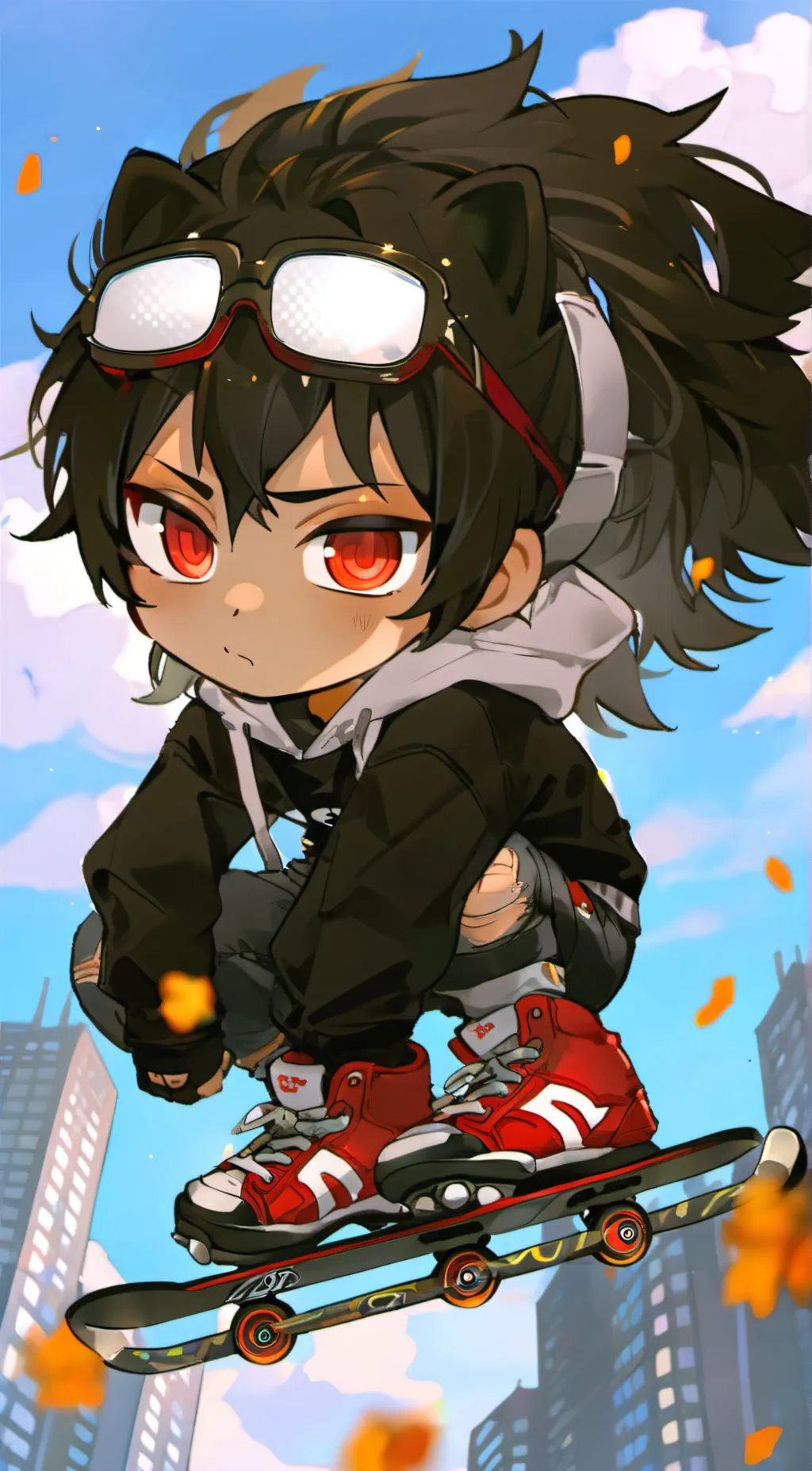 ai character: Shadow T. Hedgehog background