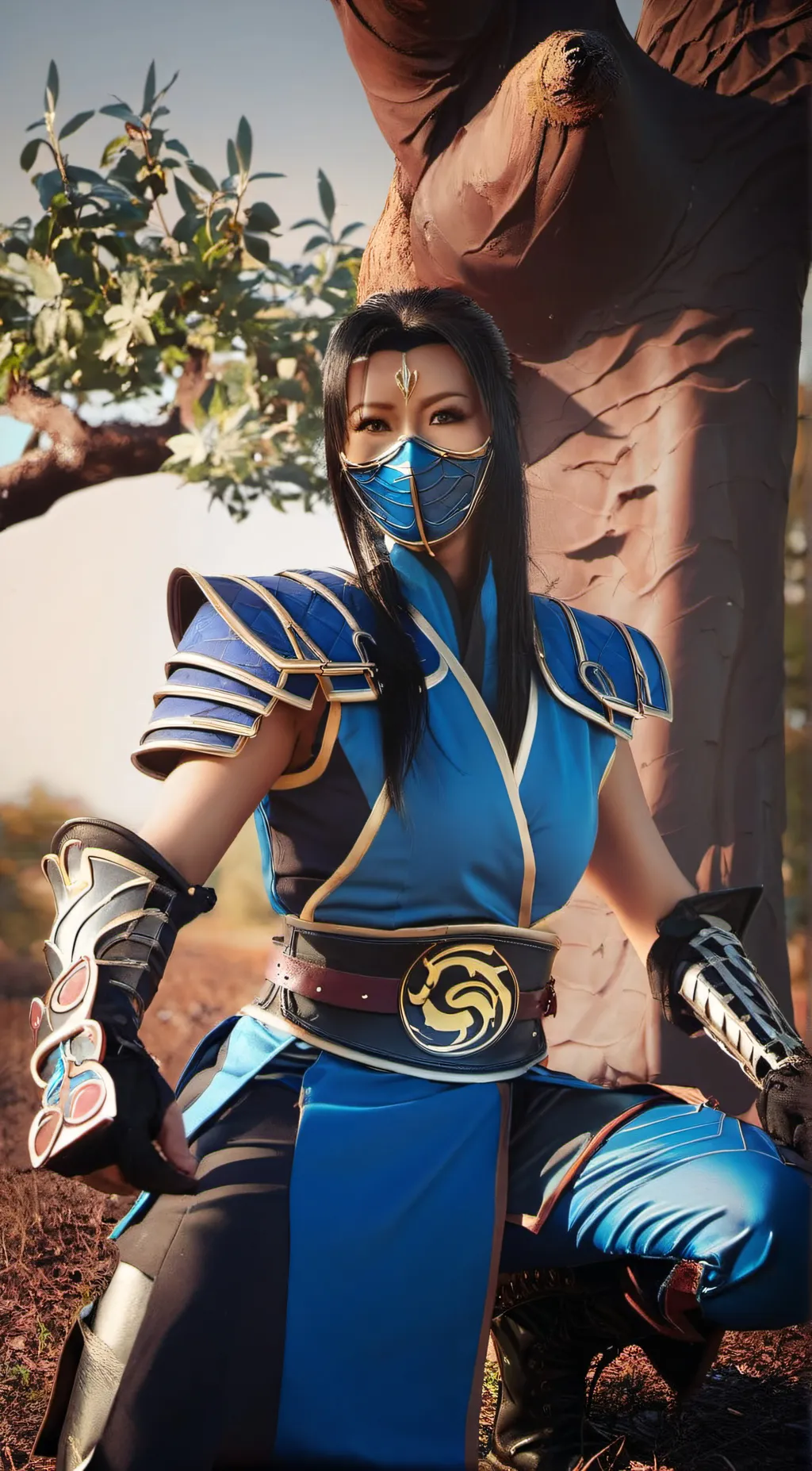 ai character:  katana background