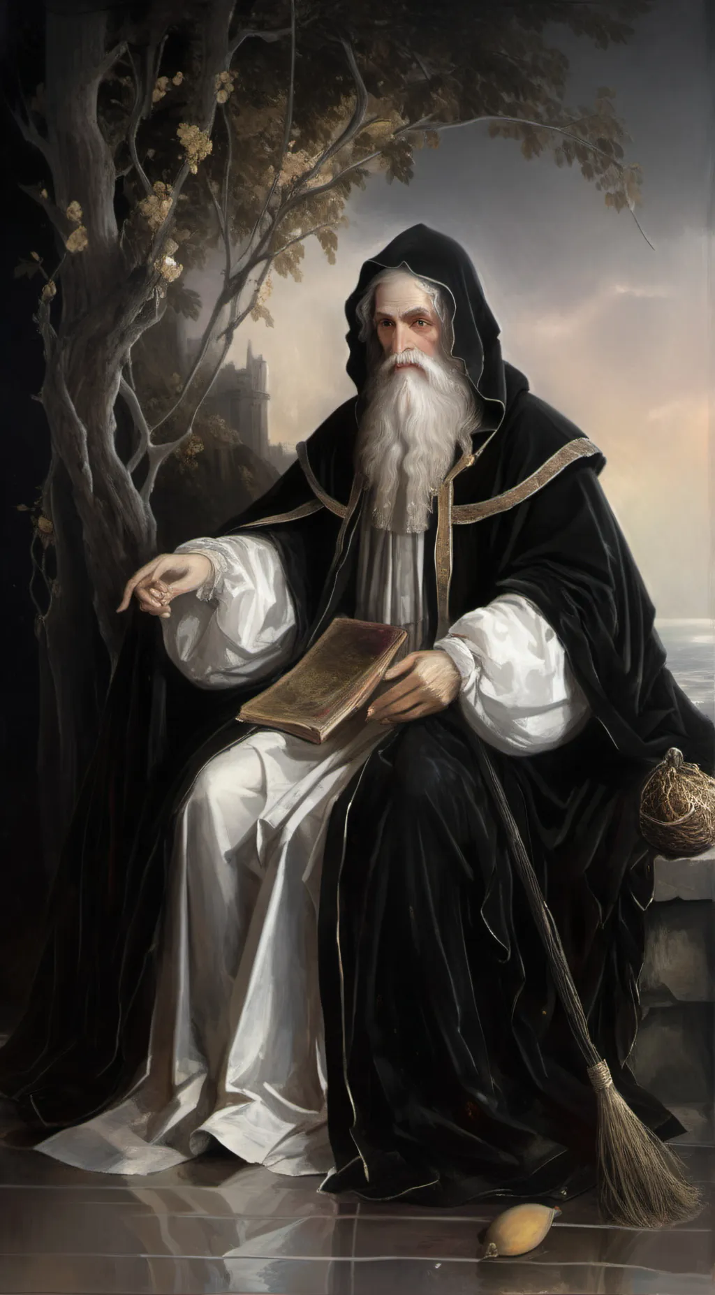 ai character: Wise mystical guy background