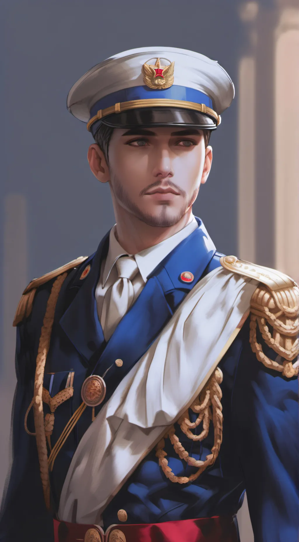 ai character: Connor McArthur  background